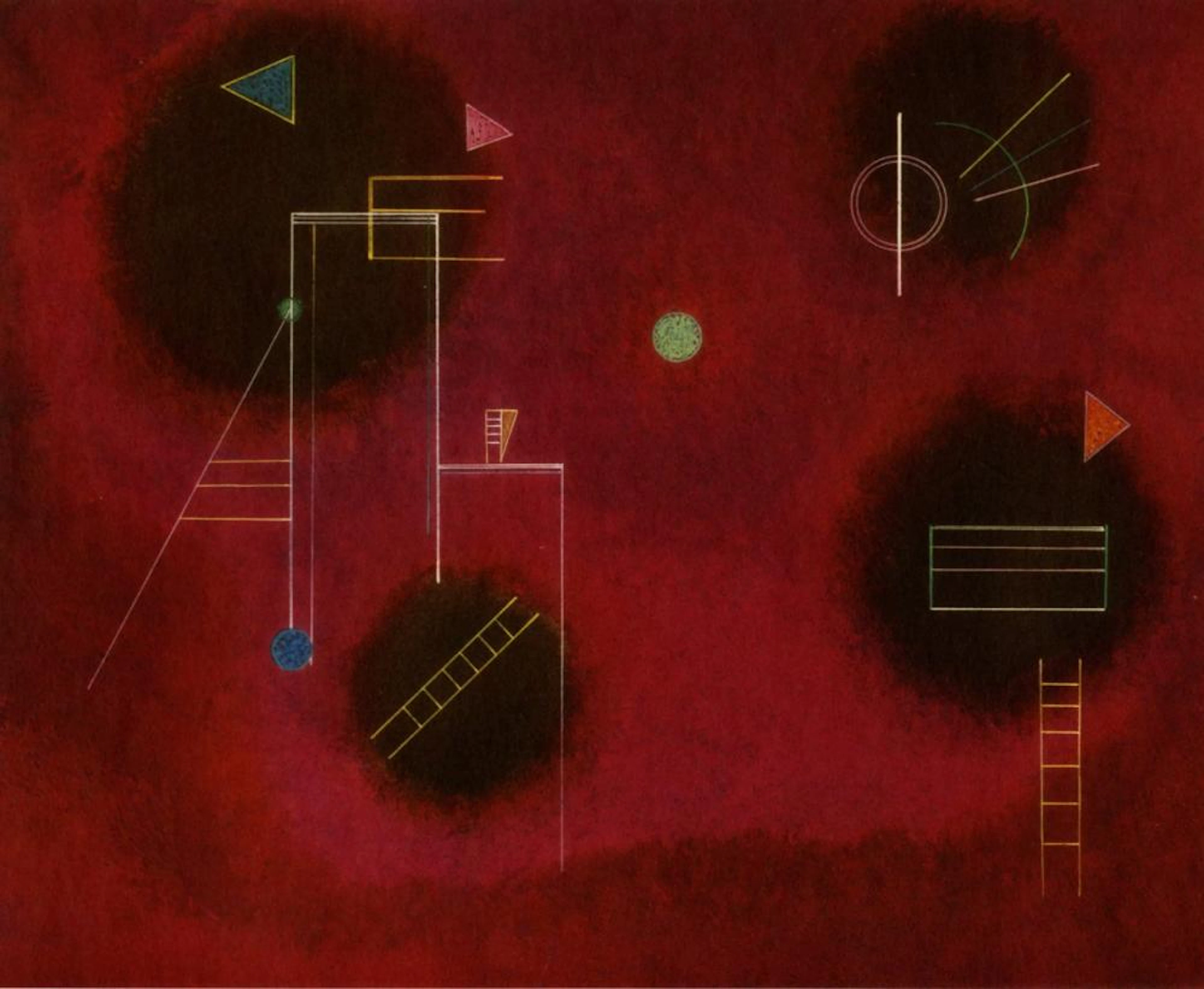 WASSILY KANDINSKY - Vier Flecken (Four Splashes) - Original color collotype