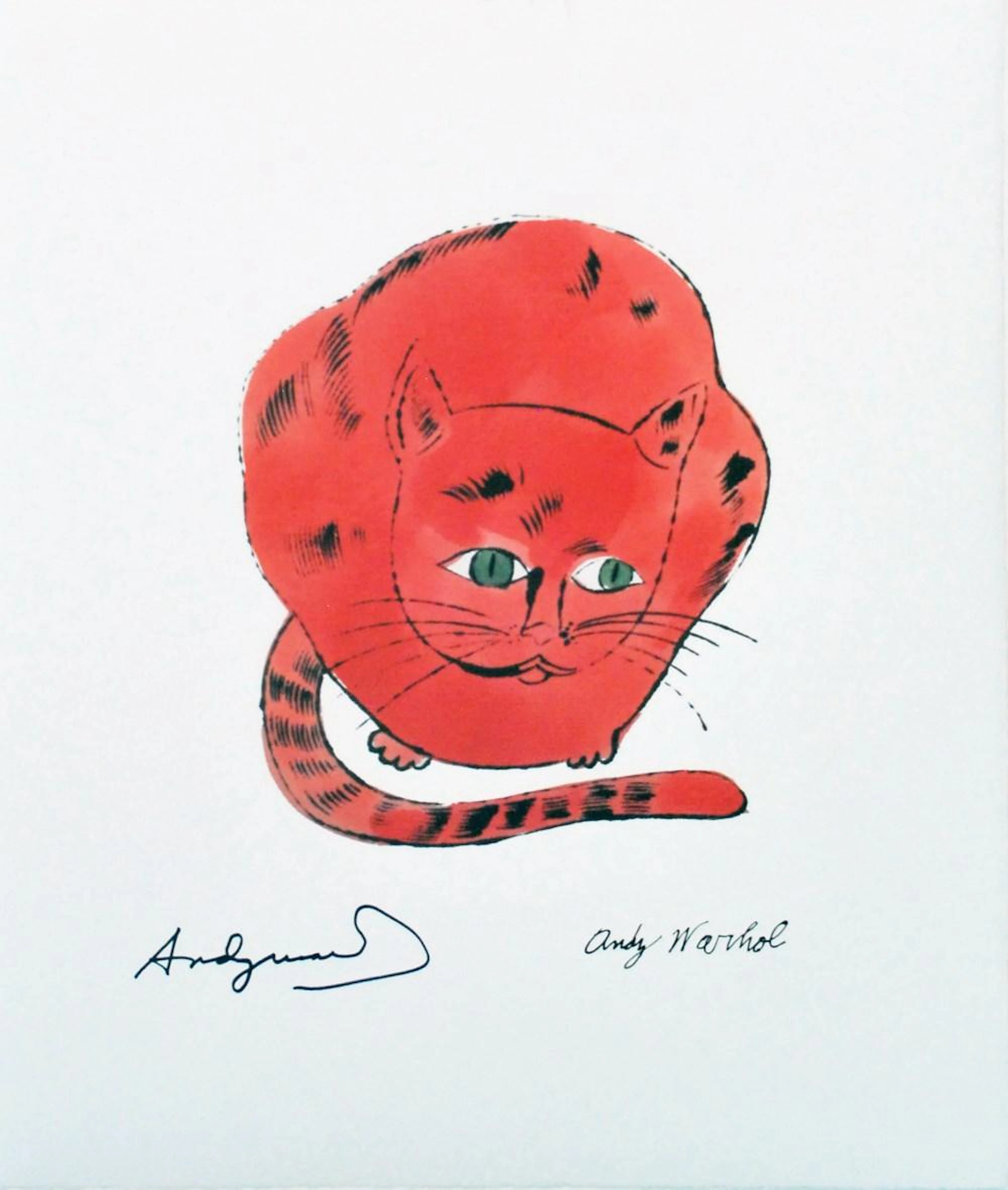 ANDY WARHOL [d'apres] - Sam (Red Sam Sitting) - Color lithograph