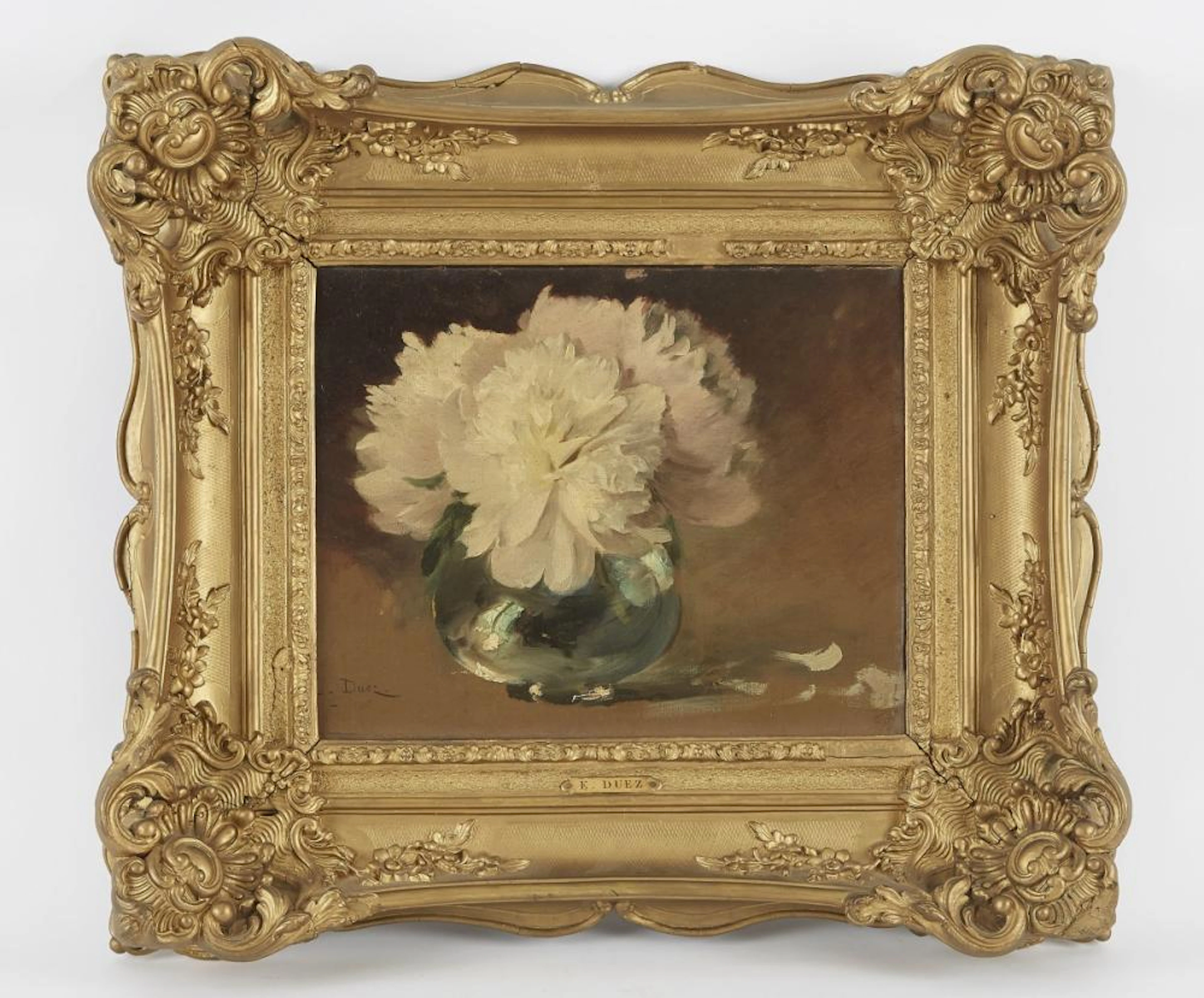 Ernest Ange DUEZ (1843-1896) Nature Morte au vase de...