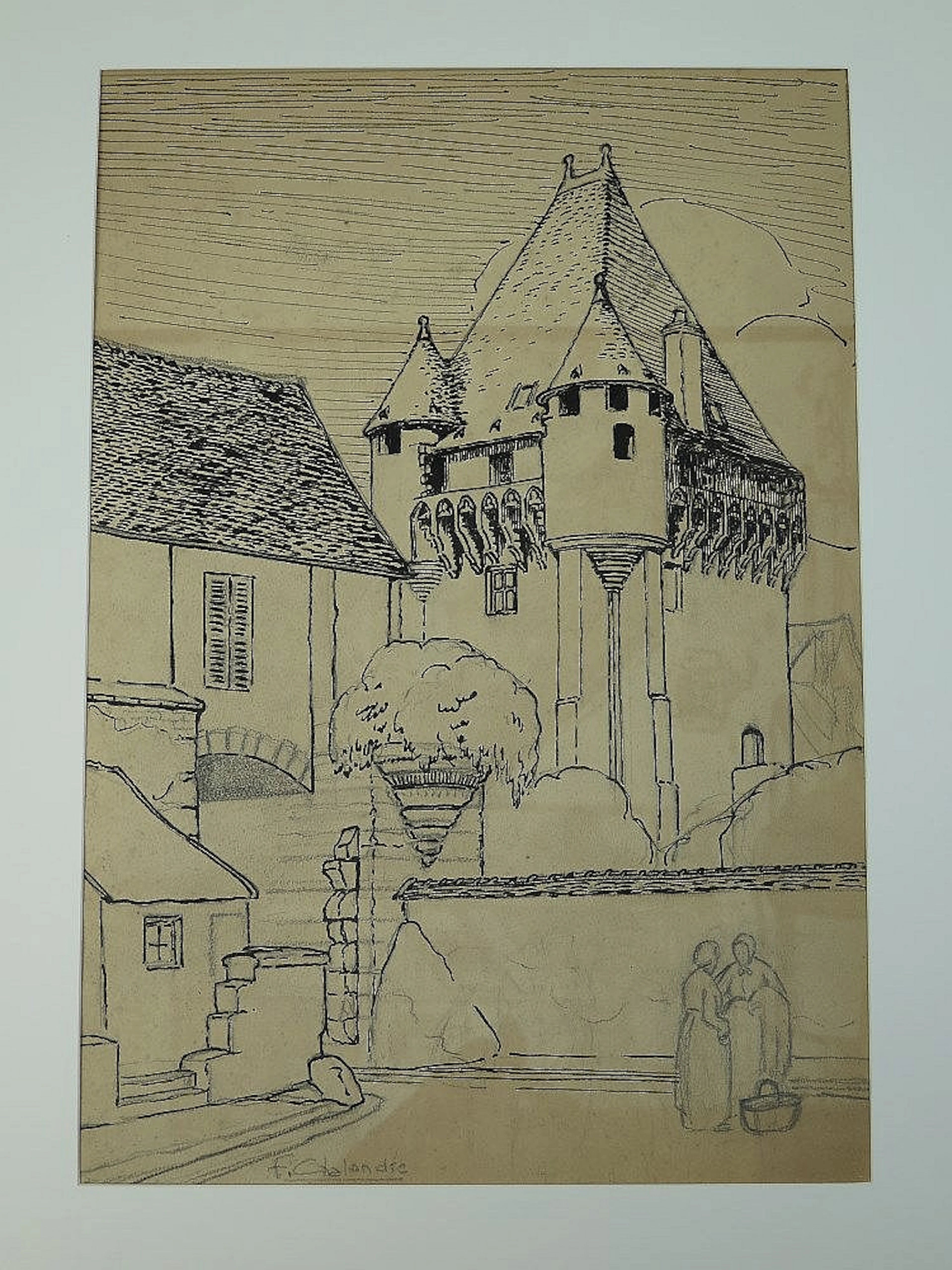Fernand CHALANDRE (1879-1924) Nevers, les ca