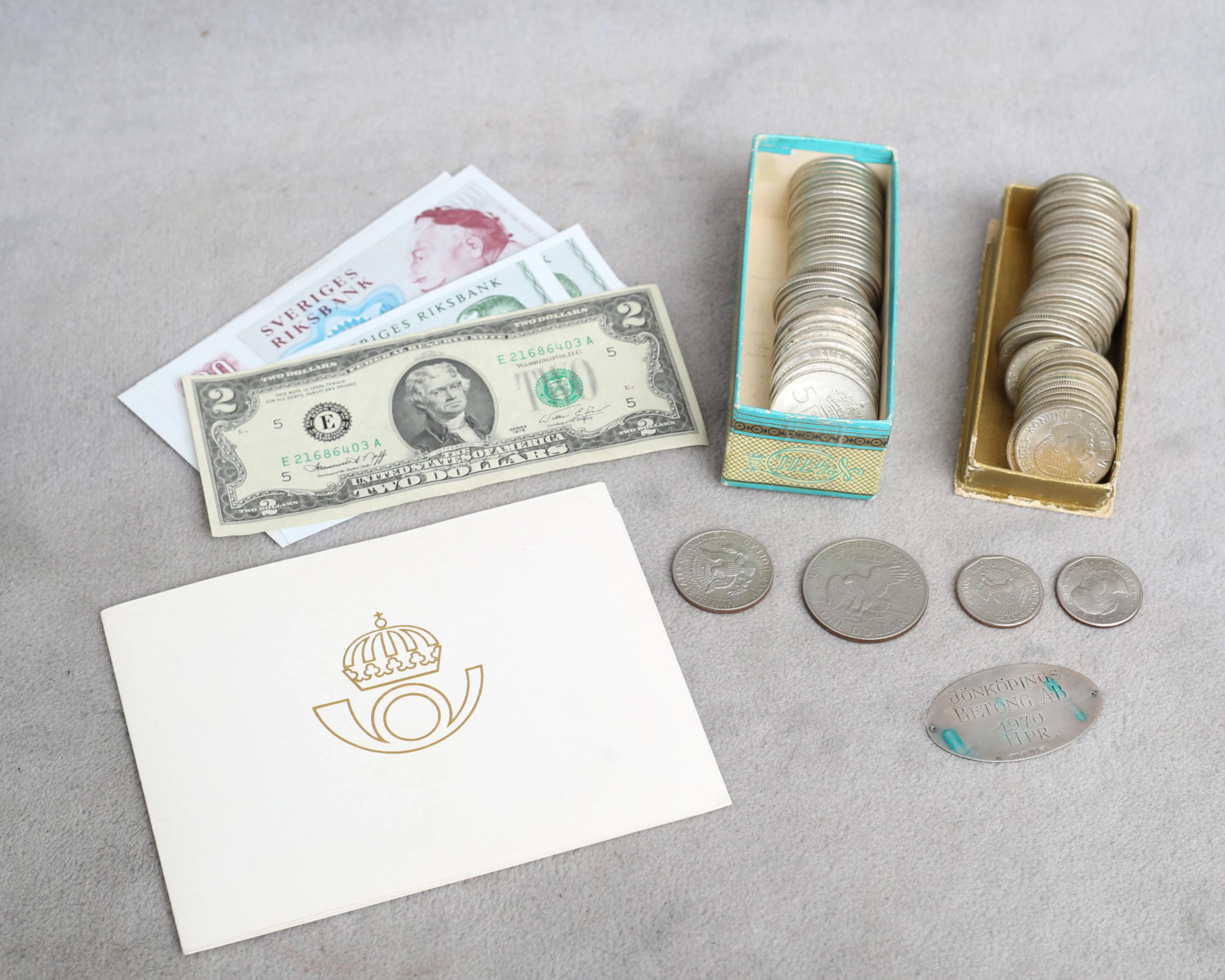 Silvermynt 2 och 5kr