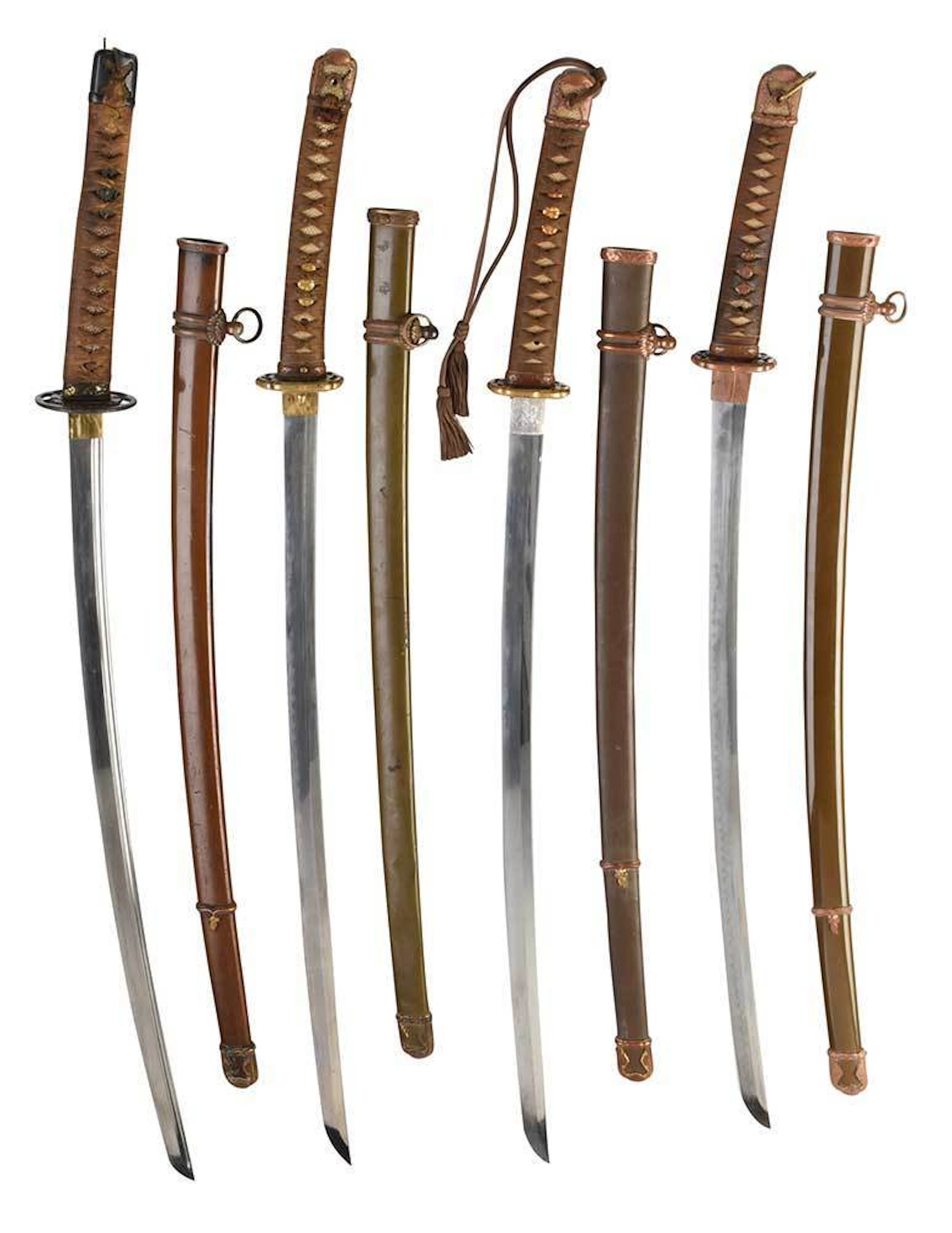 Four Unsigned Samurai Swords