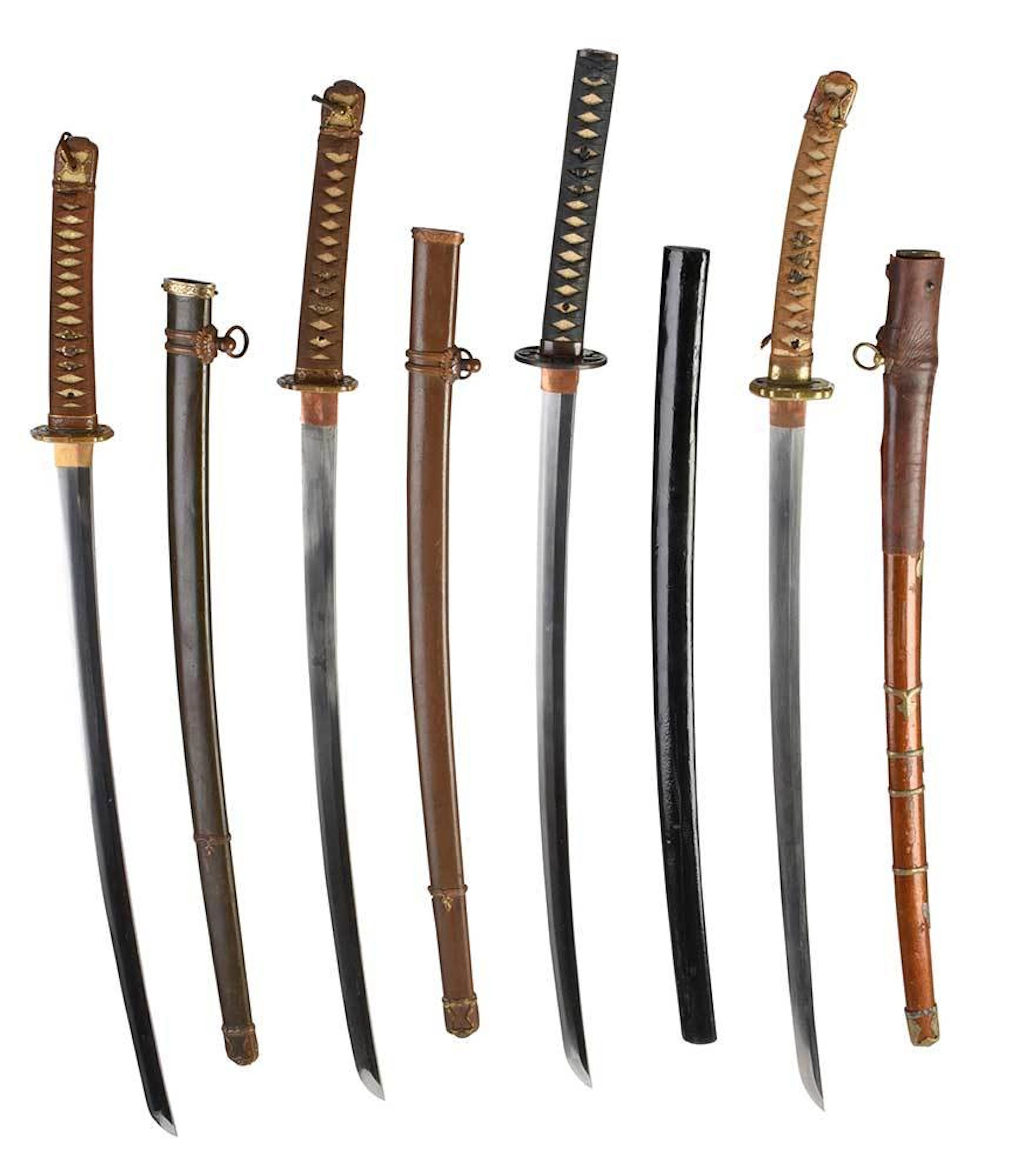 Four Signed Samurai Swords