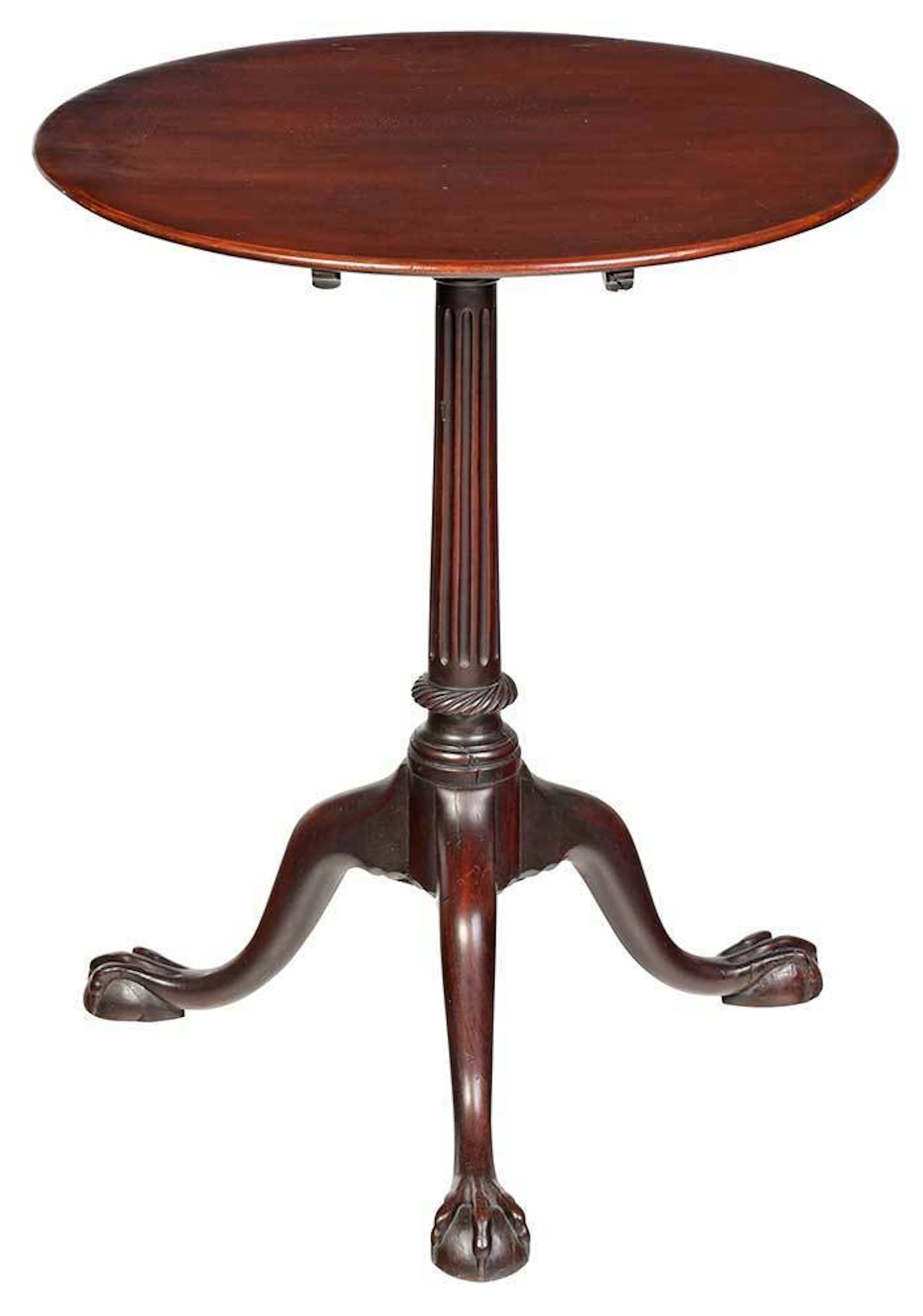 Chippendale Carved Mahogany Candlestand