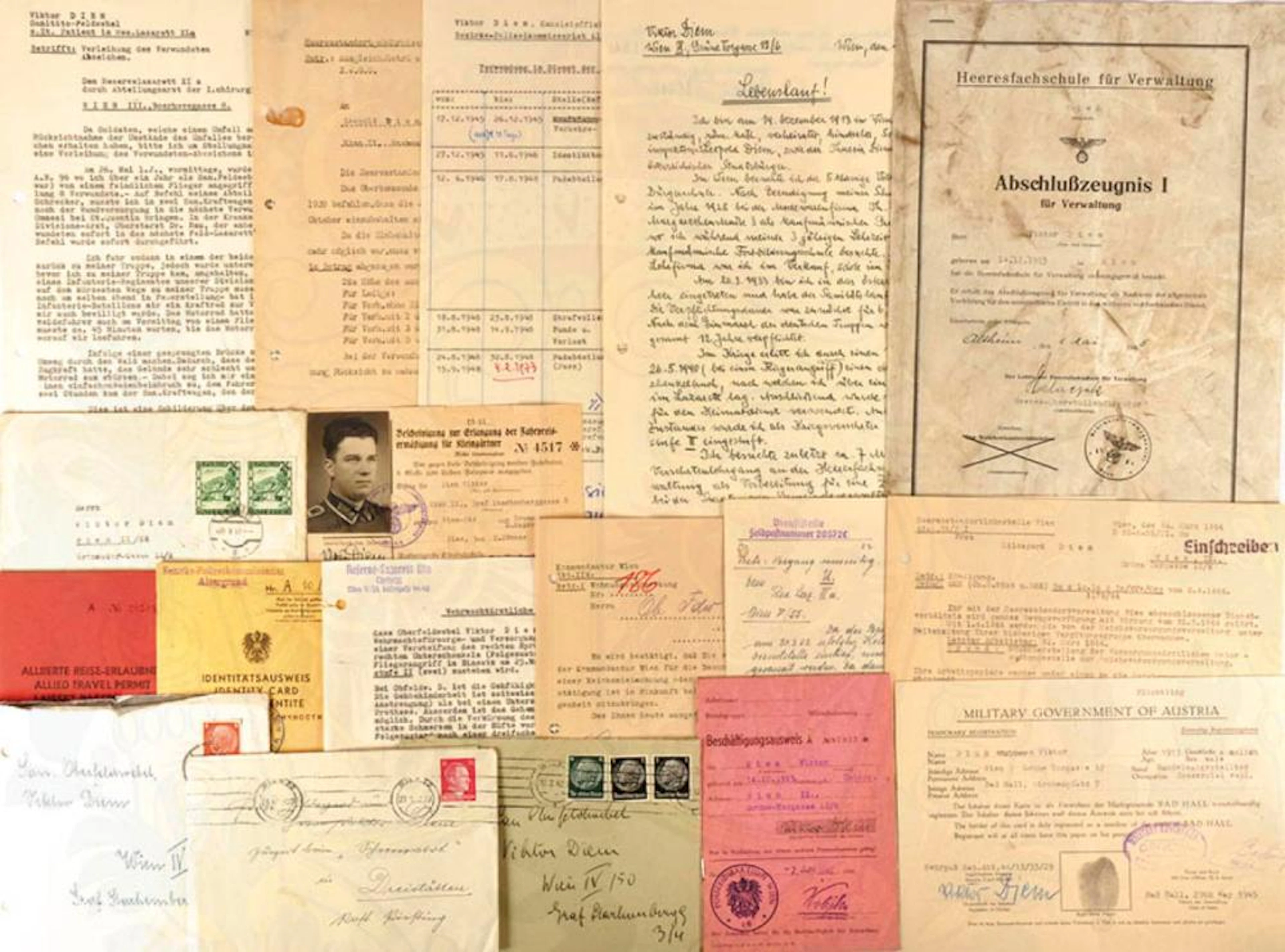 GROUP OF DOCUMENTS OF A MEDIC SERGEANT MAJOR