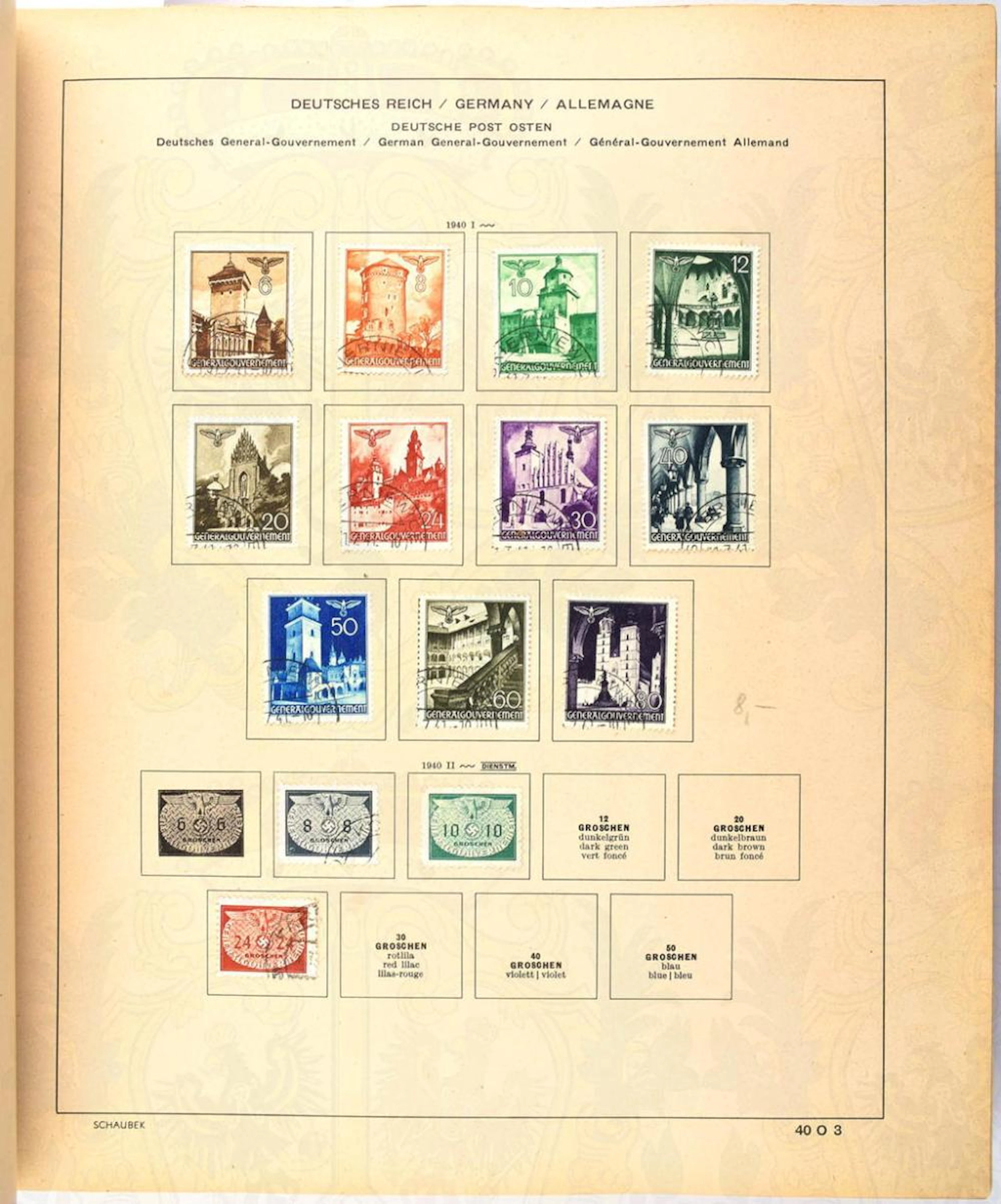 SCHAUBECK BRIEFMARKEN-SAMMELALBUM