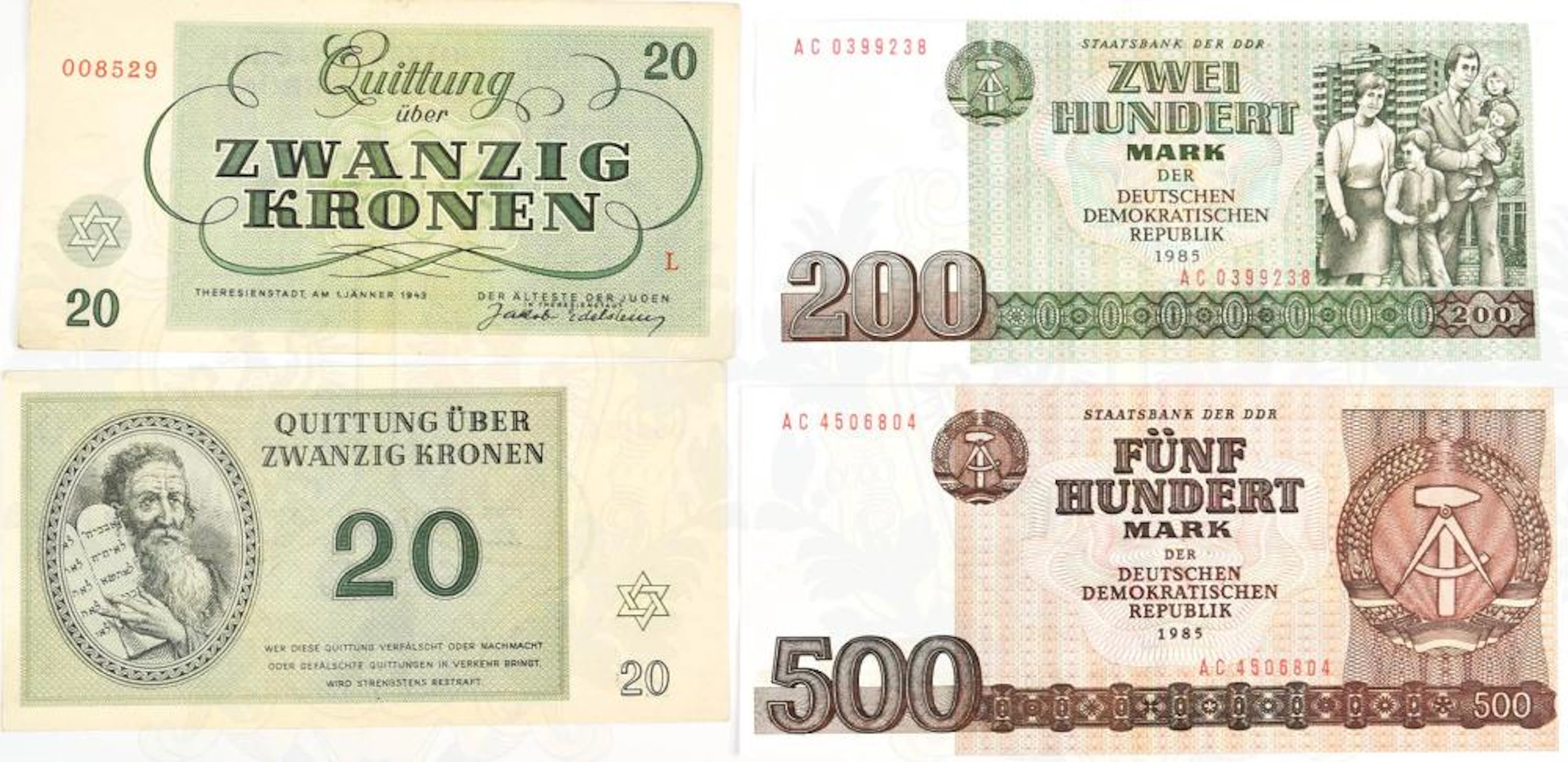 4 GELDSCHEINE