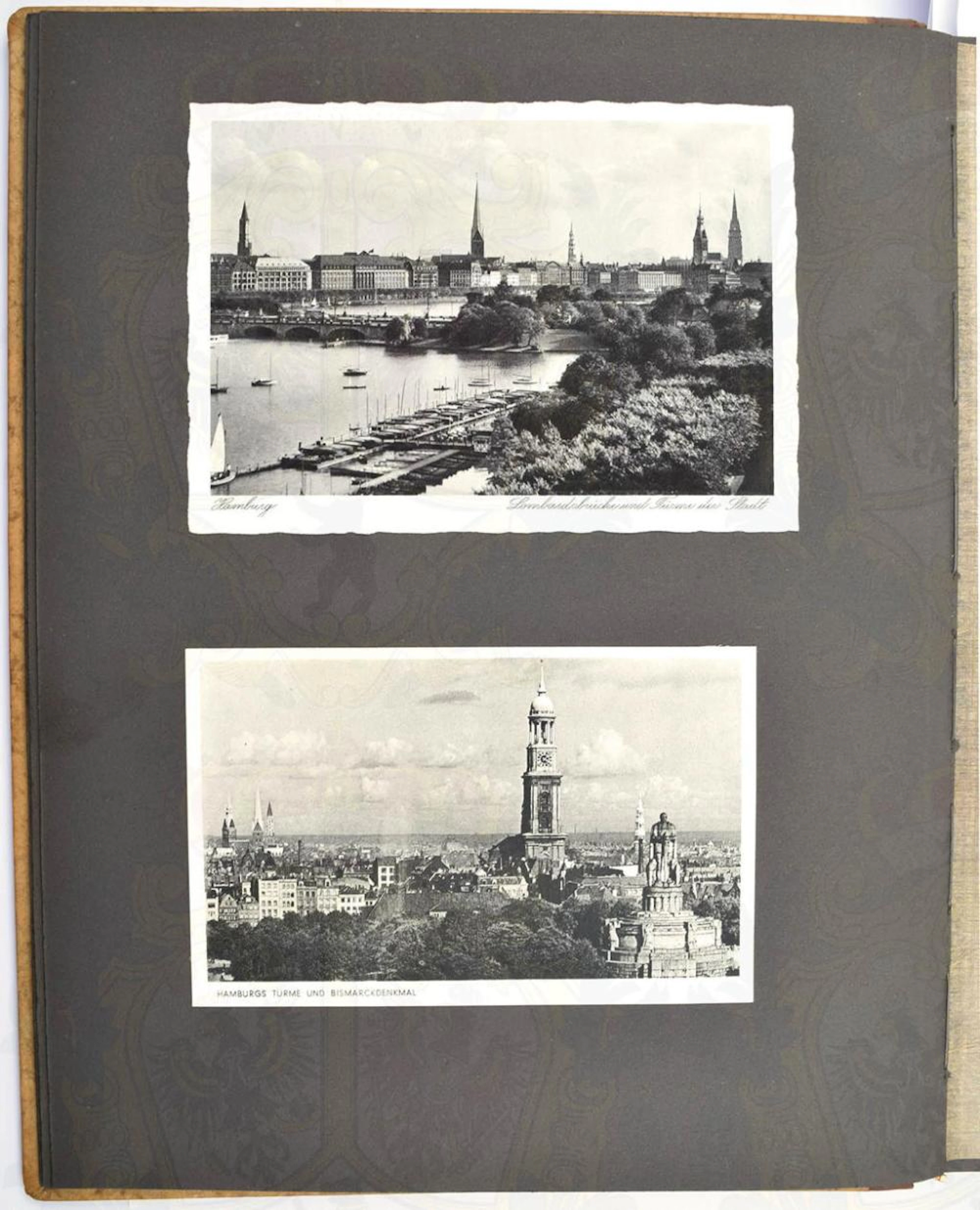 POSTCARD AND PHOTO ALBUM HAMBURG - POSTKARTEN- UND FOTOALBUM HAMBURG, m. 60