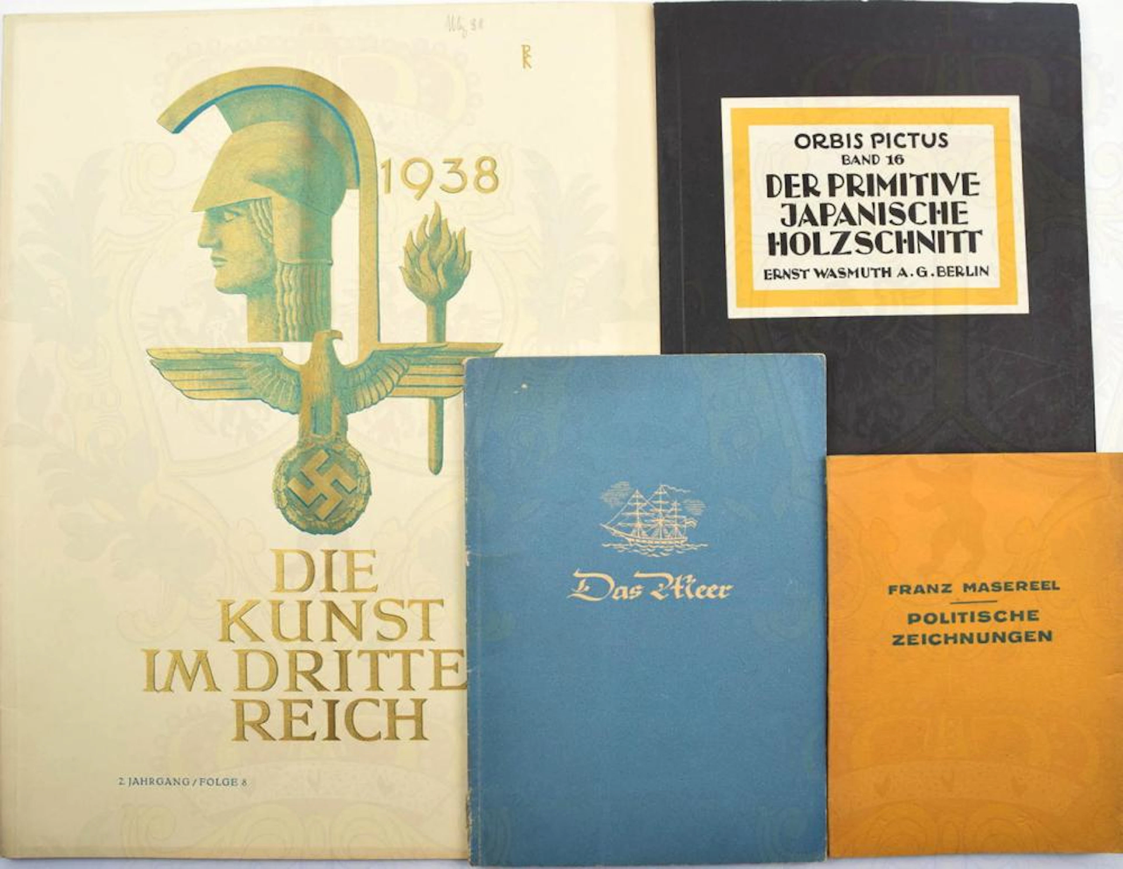 4 TITEL, Politische Zeichnungen v. Hans Masereel, 1. Ausgabe; Ausstellung ?