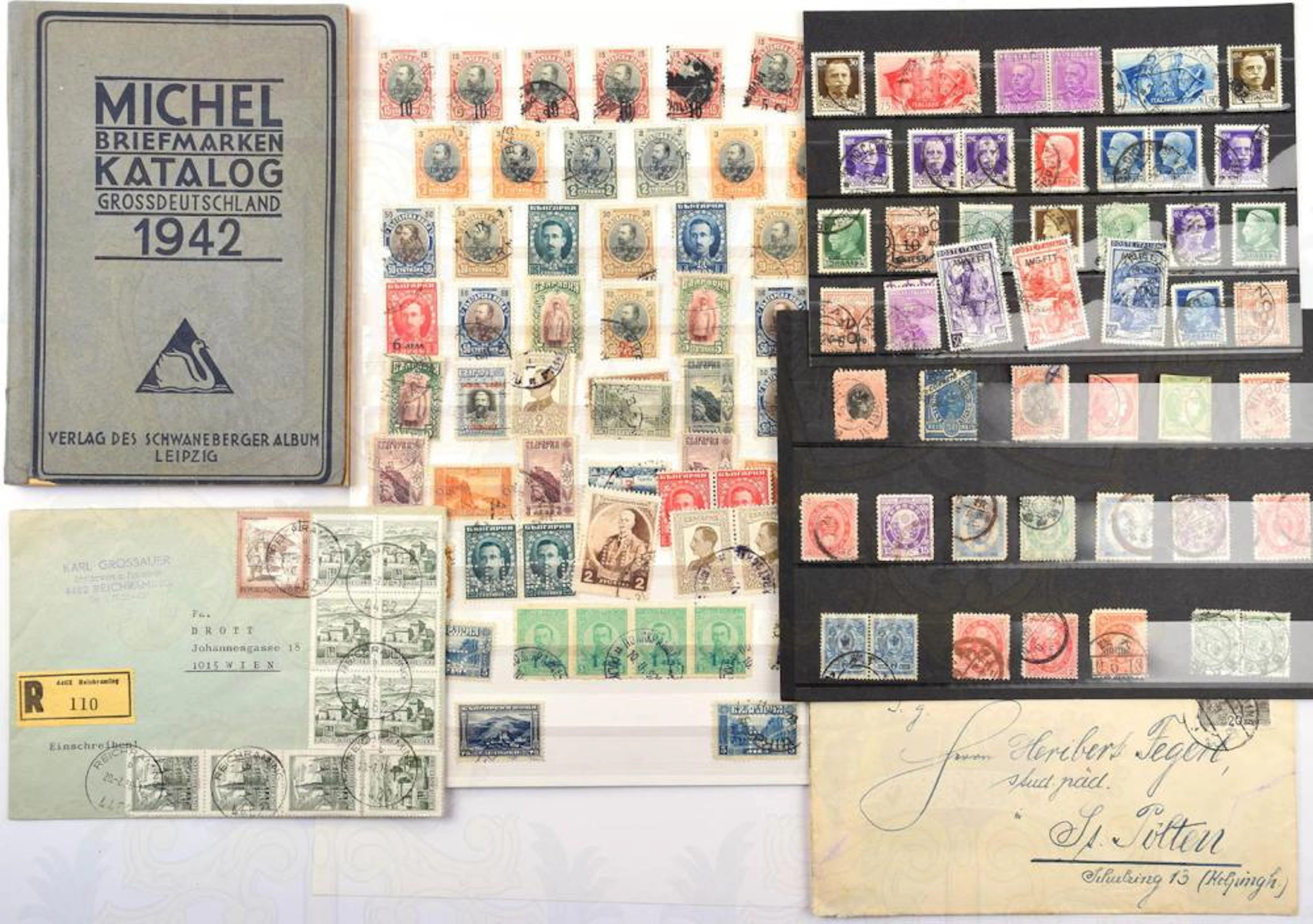 900 BRIEFMARKEN 1903-1962