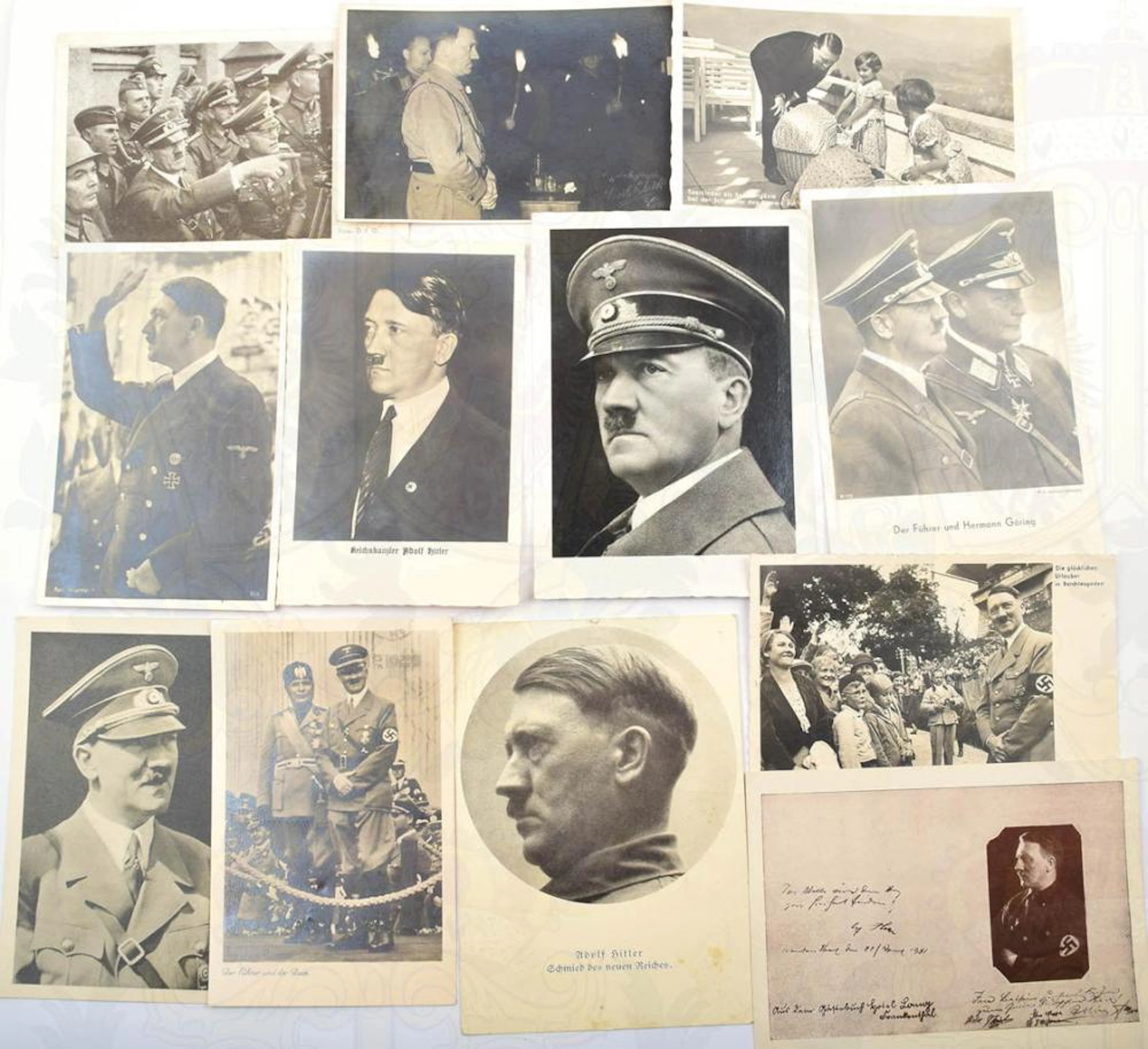 12 ANSICHTSKARTEN ADOLF HITLER 12 POSTCARDS ADOLF HITLER