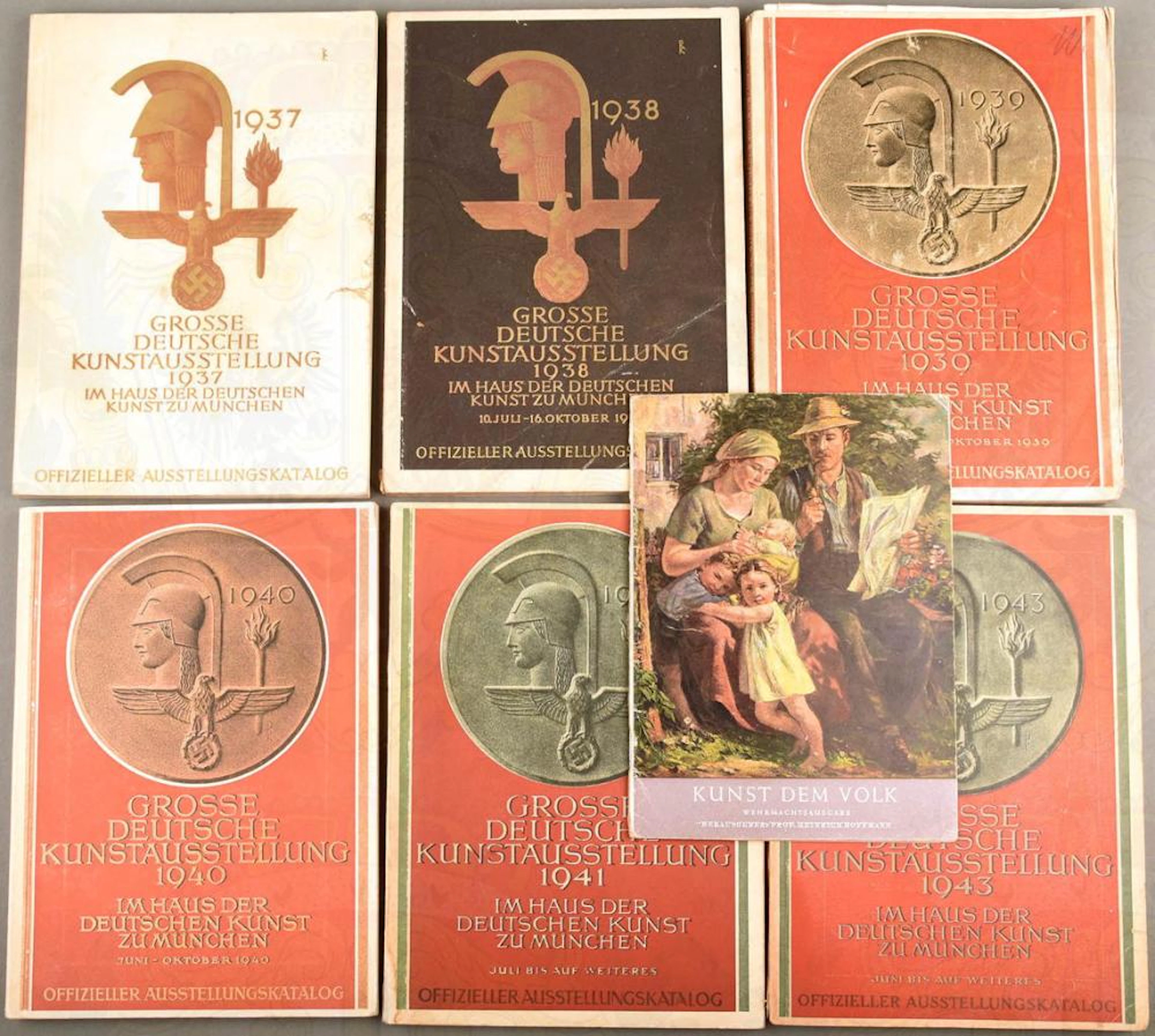 6 CATALOGUES ART IN THE GERMAN REICH 1937-1943
