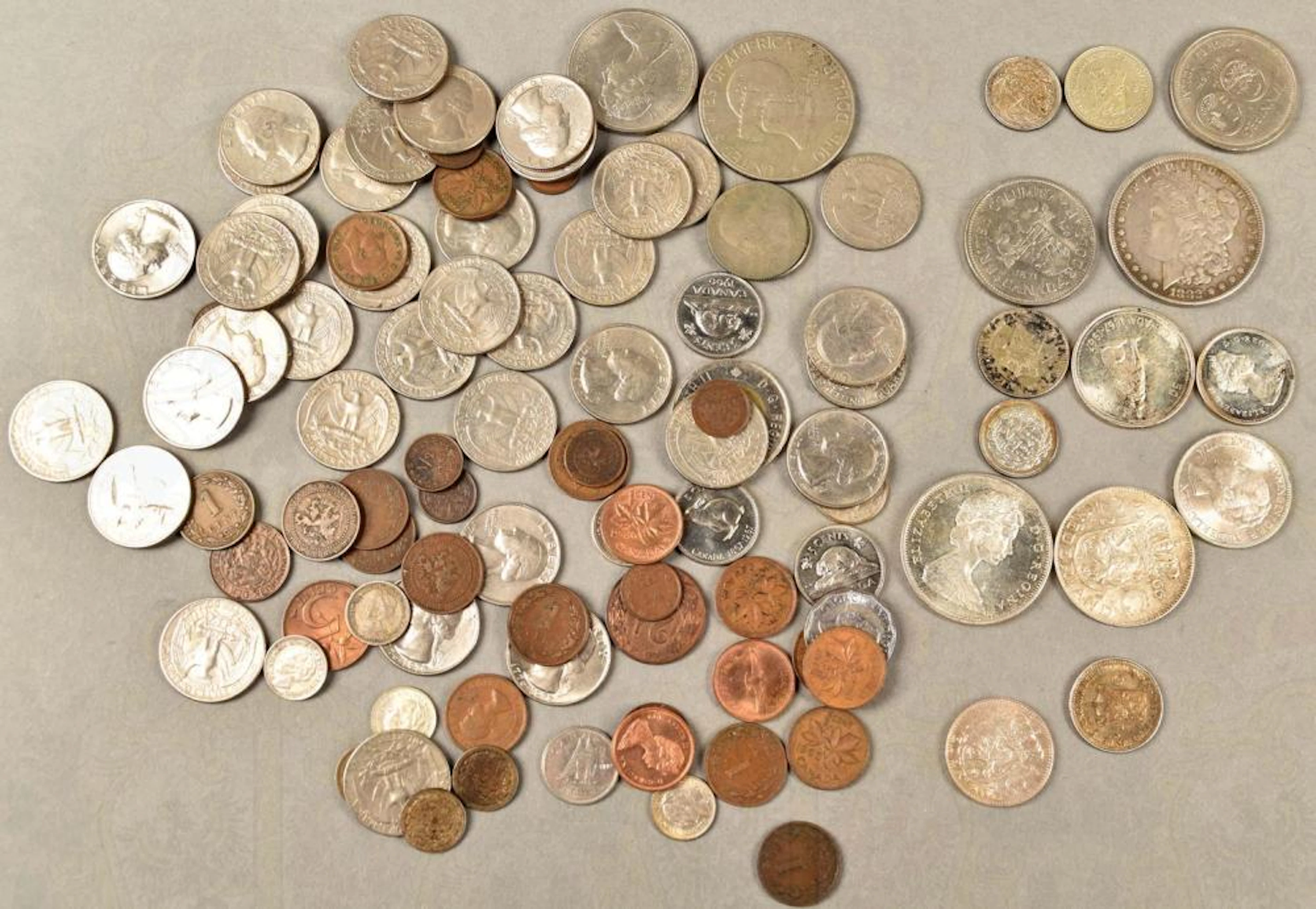 102 coins USA, Canada and Netherlands