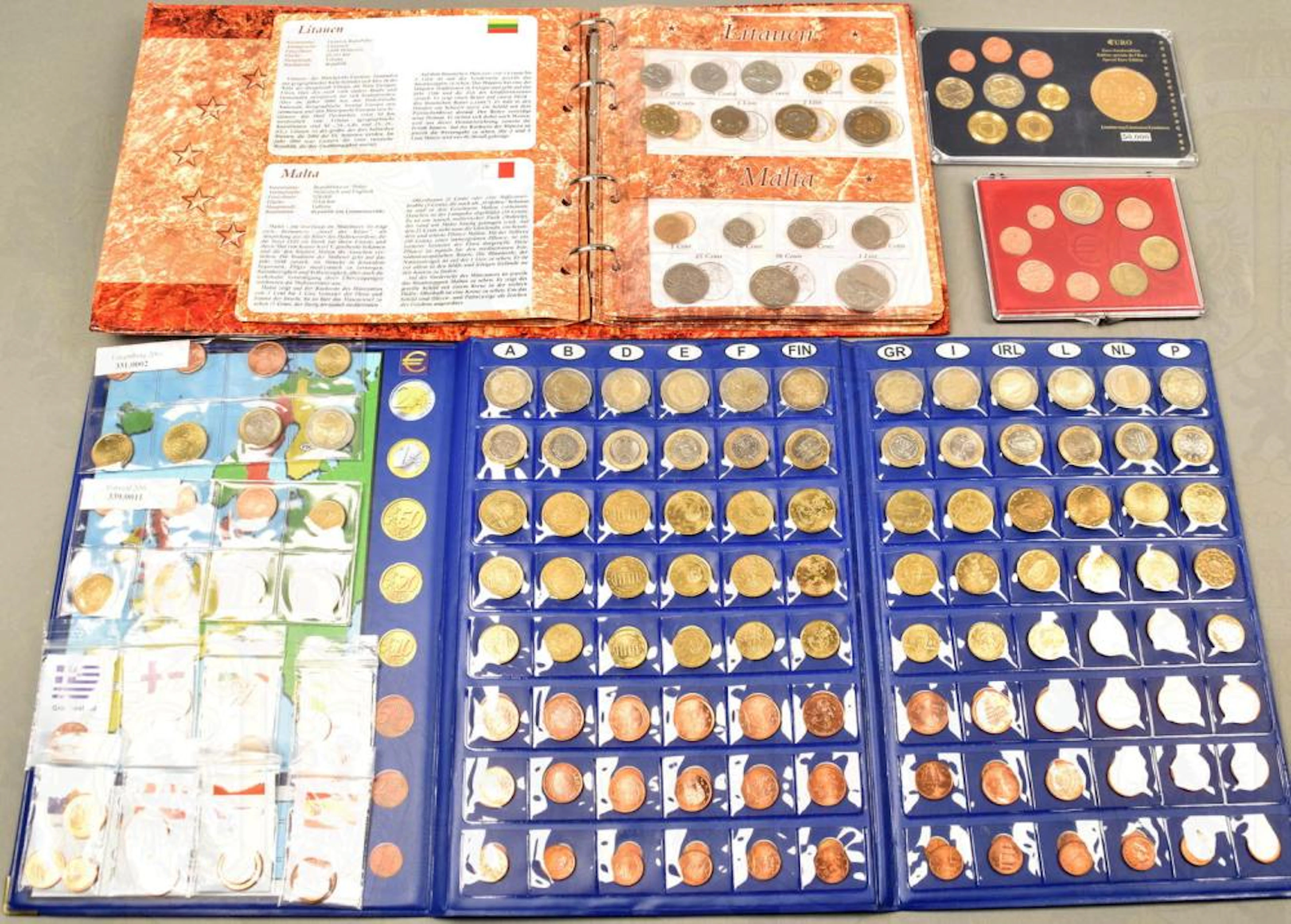 Collection of 150 Euro coins 2002-2008