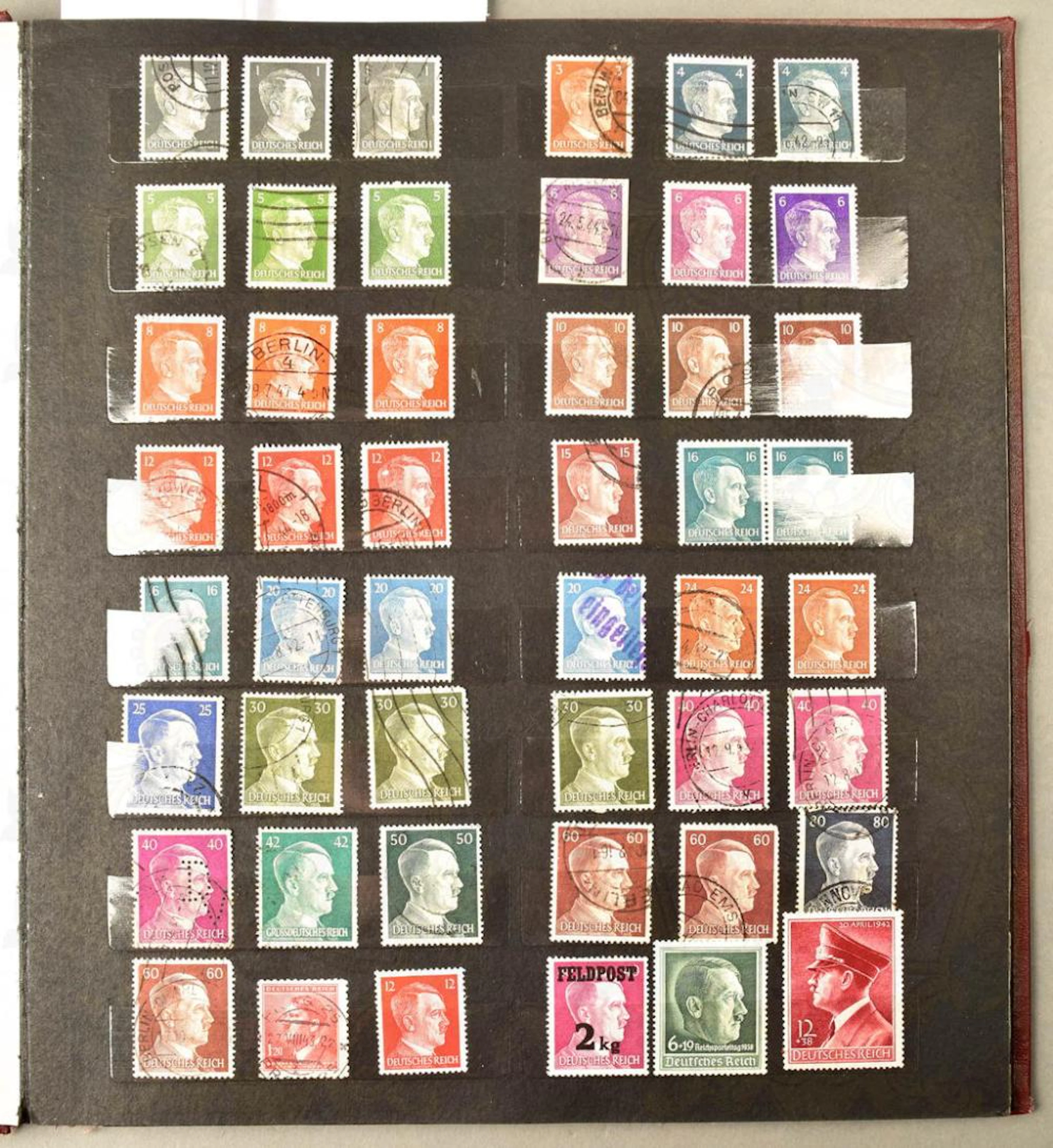 780 postal stamps Third Reich 1933-1945