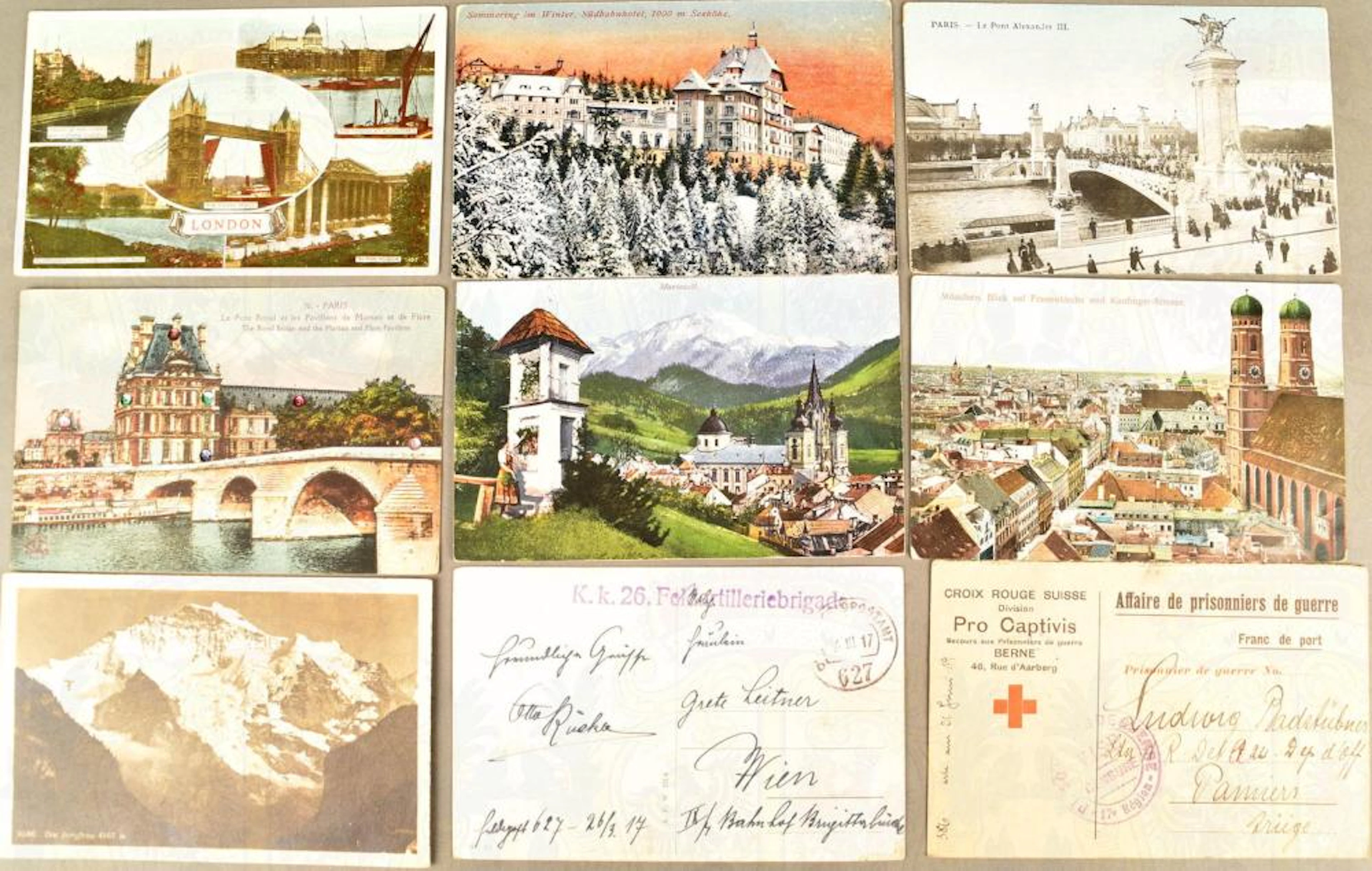 440 ANSICHTSKARTEN ÖSTERREICH, SCHWEIZ UND DEUTSCHLAND