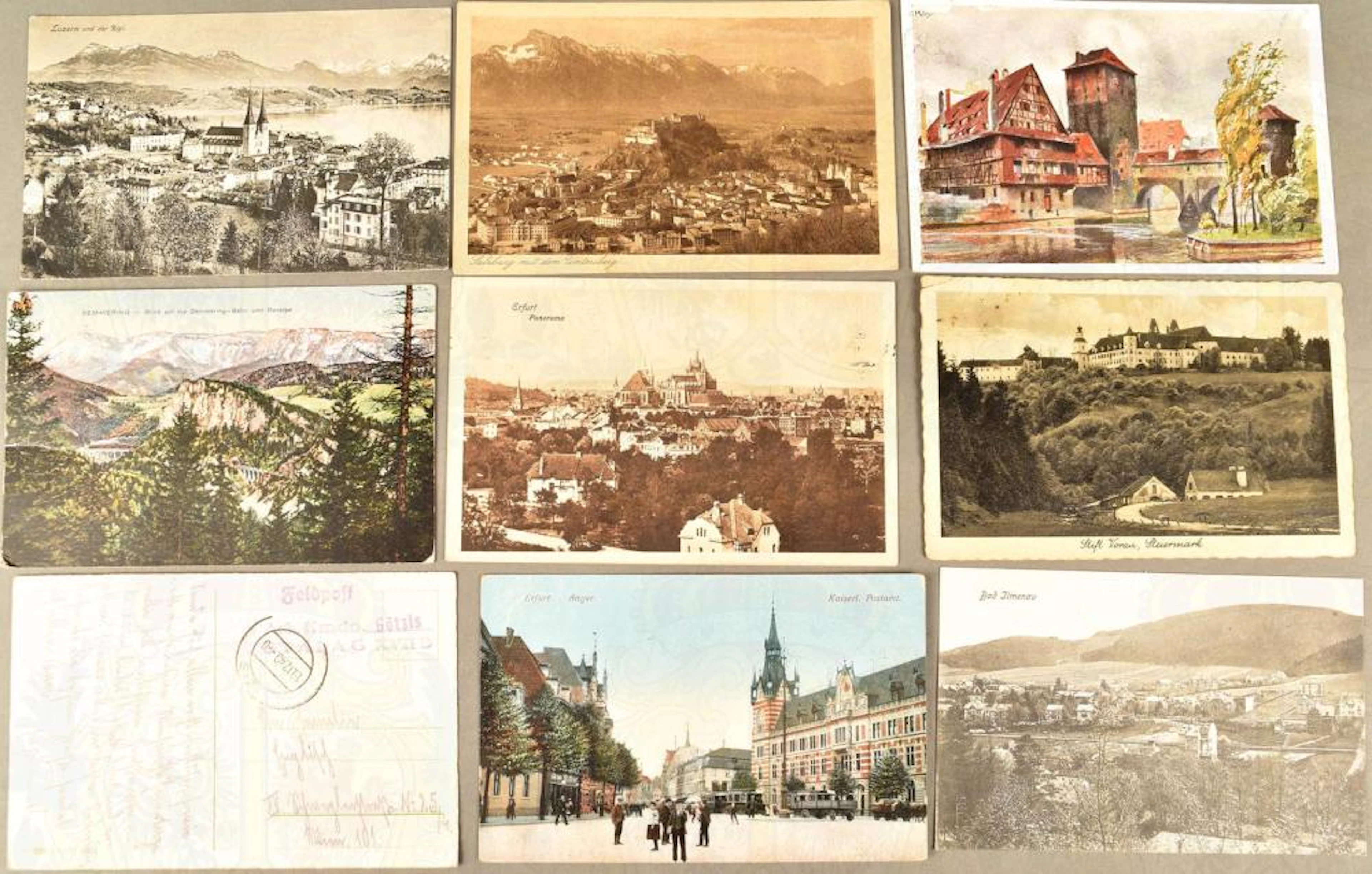 800 postcards Germany, Austria and Switzerland 1898-1974