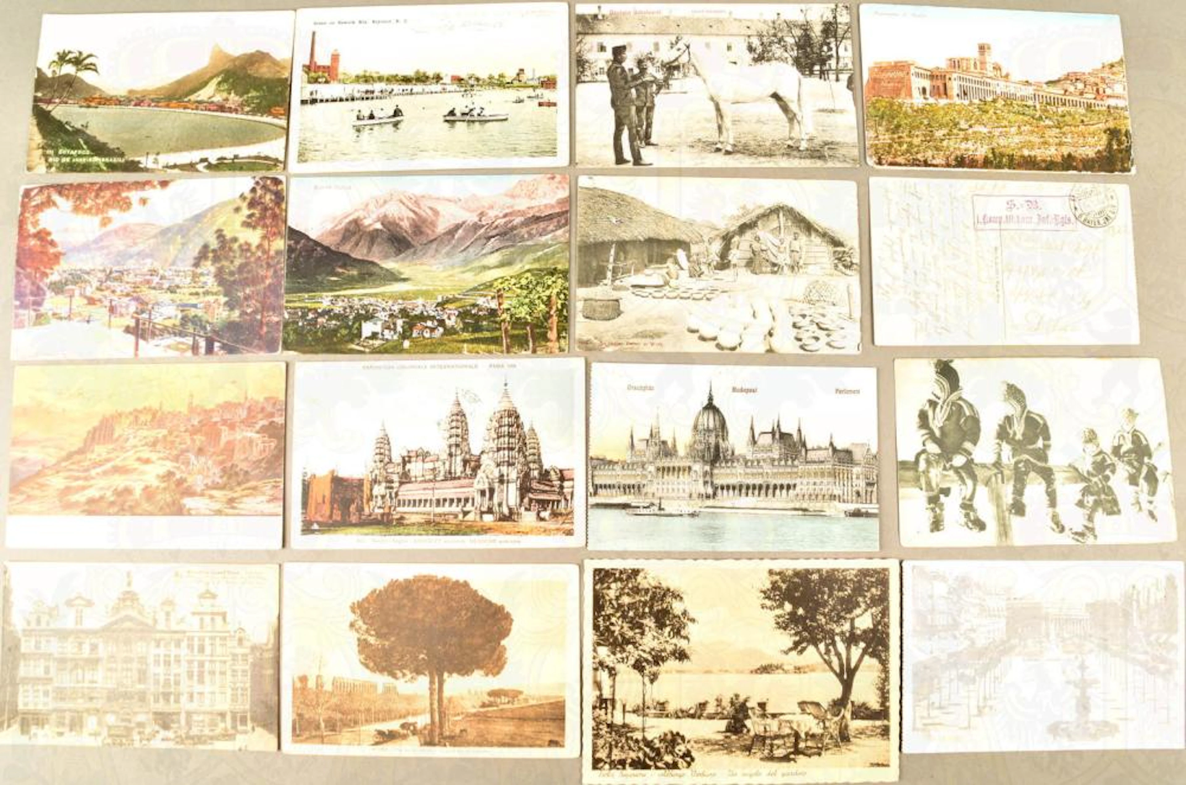 800 international postcards 1903-1966