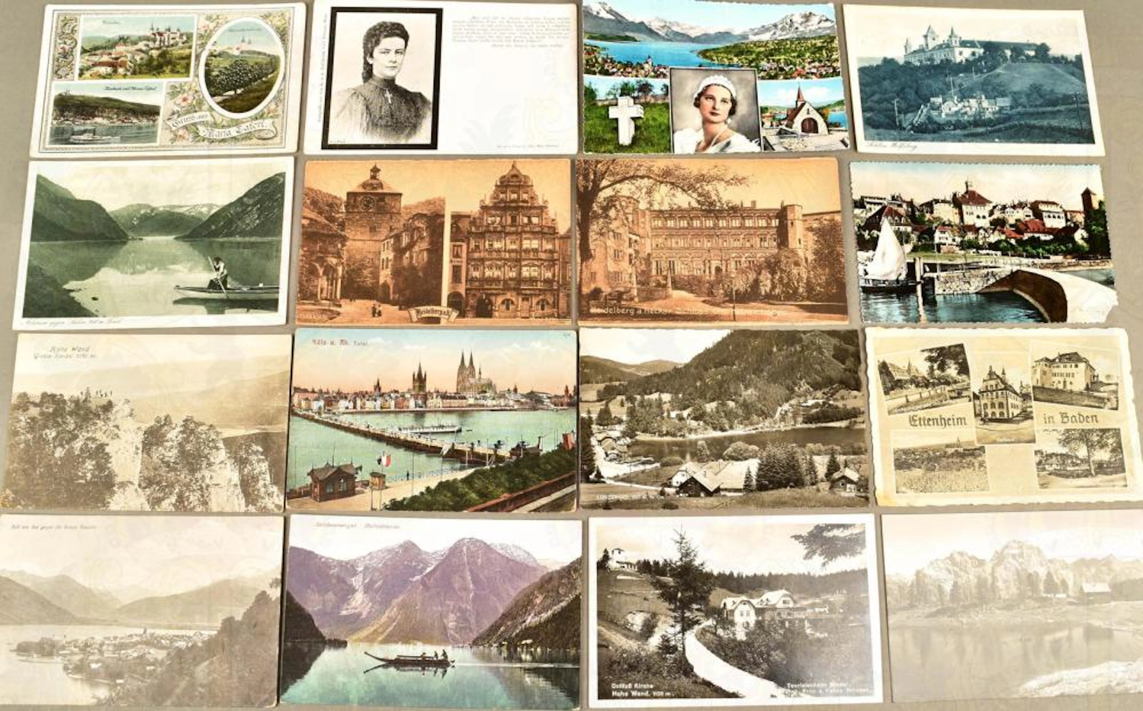 800 postcards Germany, Austria and Switzerland 1900-1965