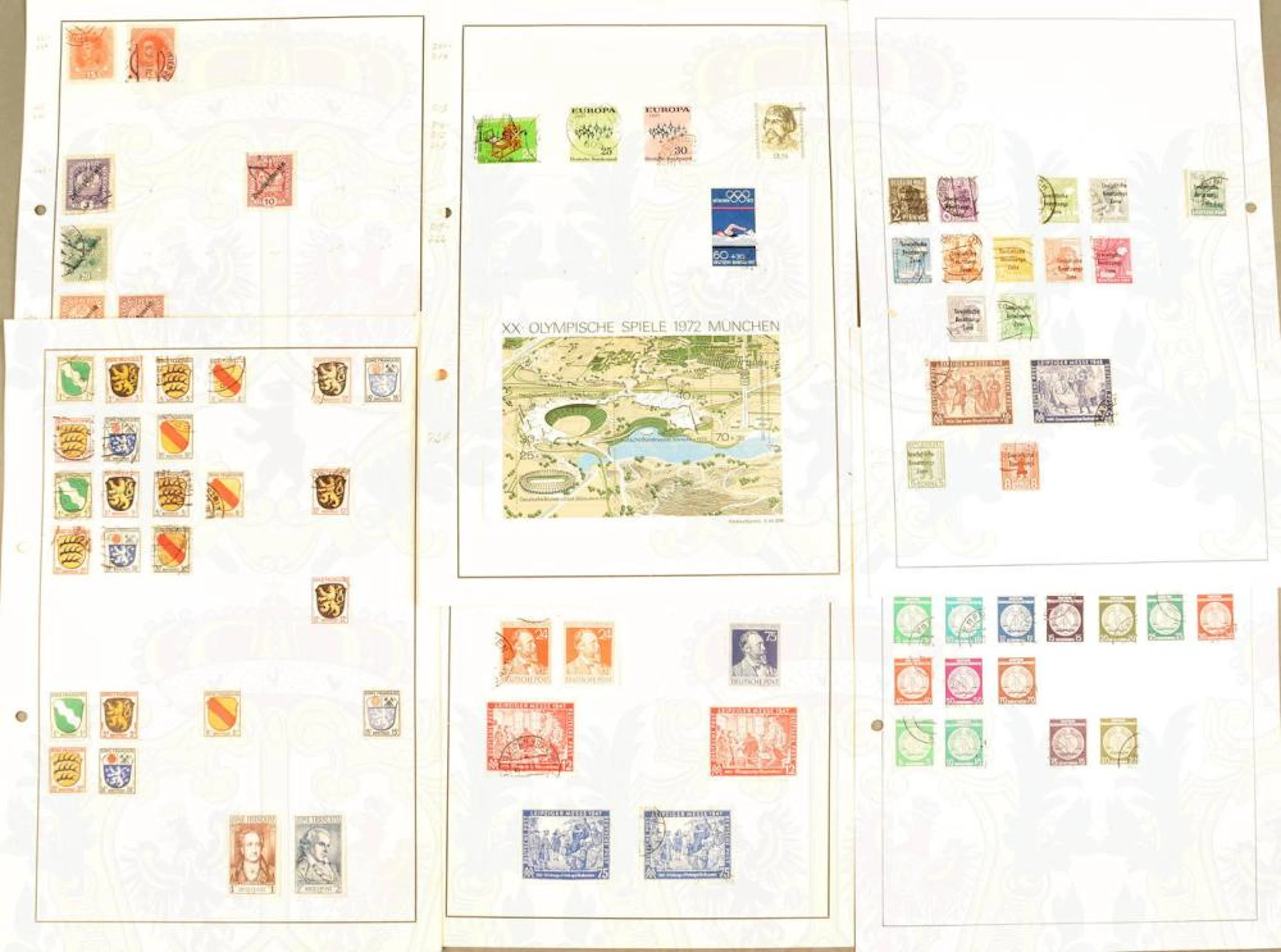 2800 GERMAN POSTAL STAMPS 1917-2001