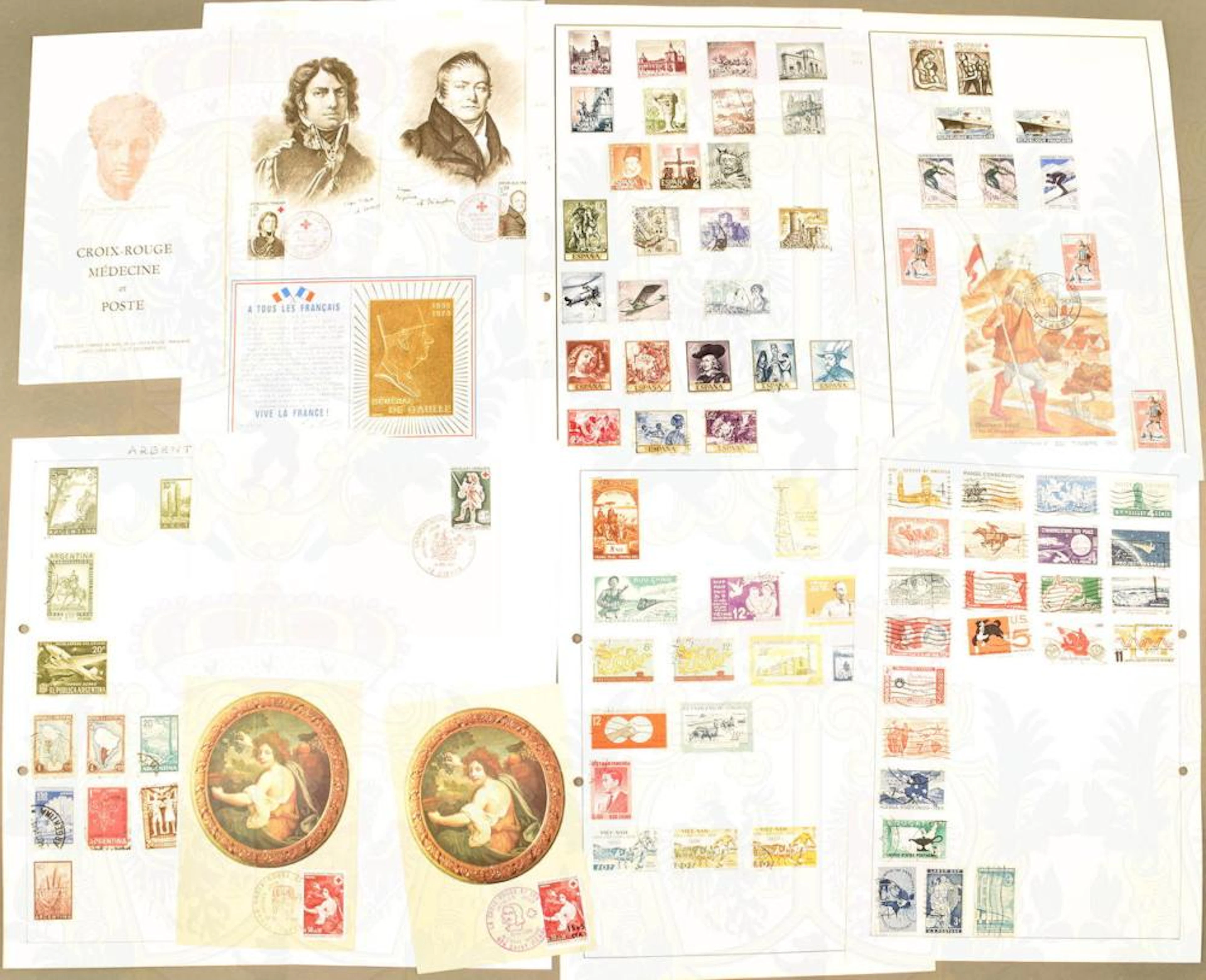 2100 INTERNATIONAL POSTAL STAMPS 1896-1987