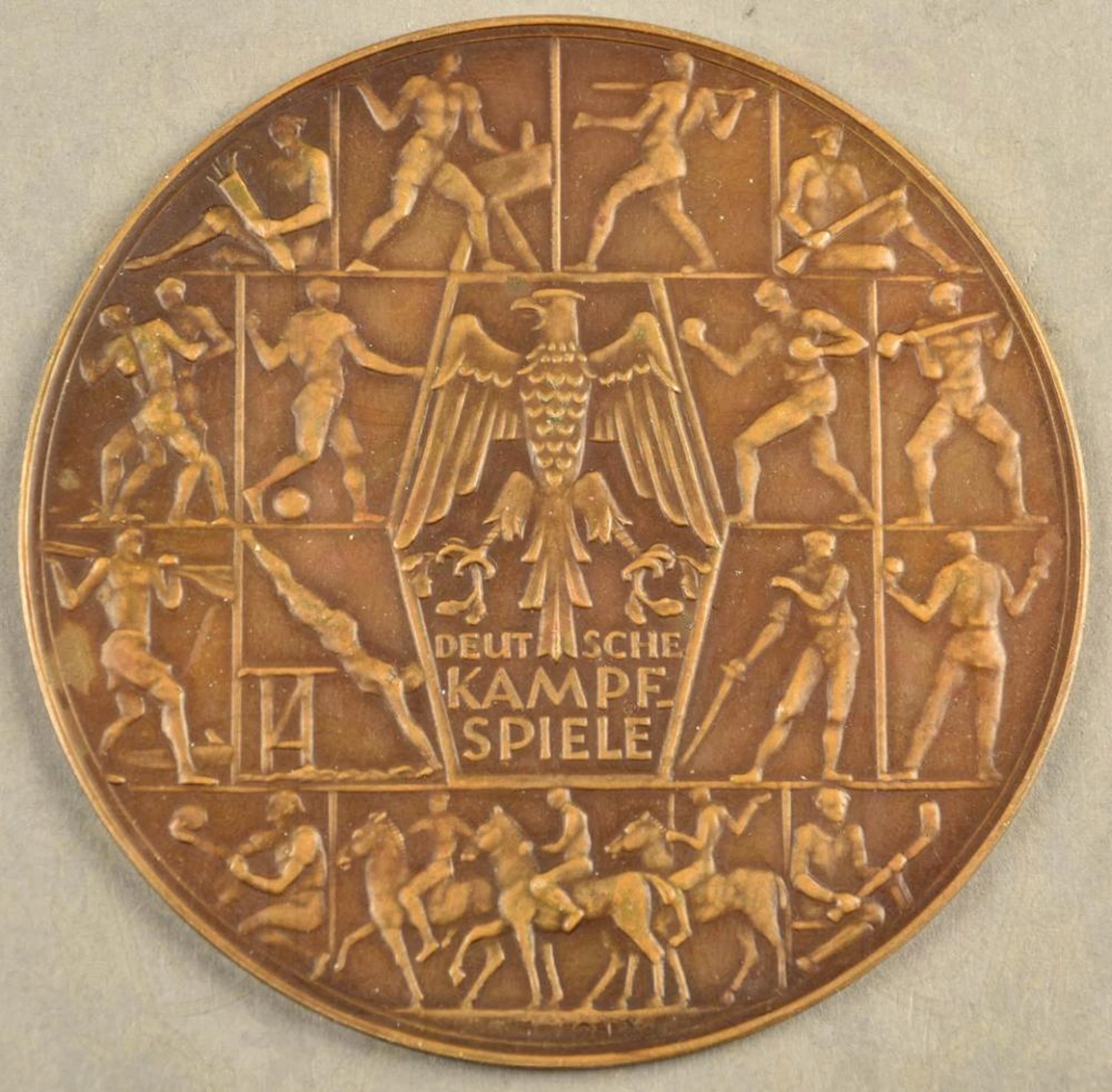 PLAQUE GERMAN SPORT COMPETITIONS BRESLAU 1930