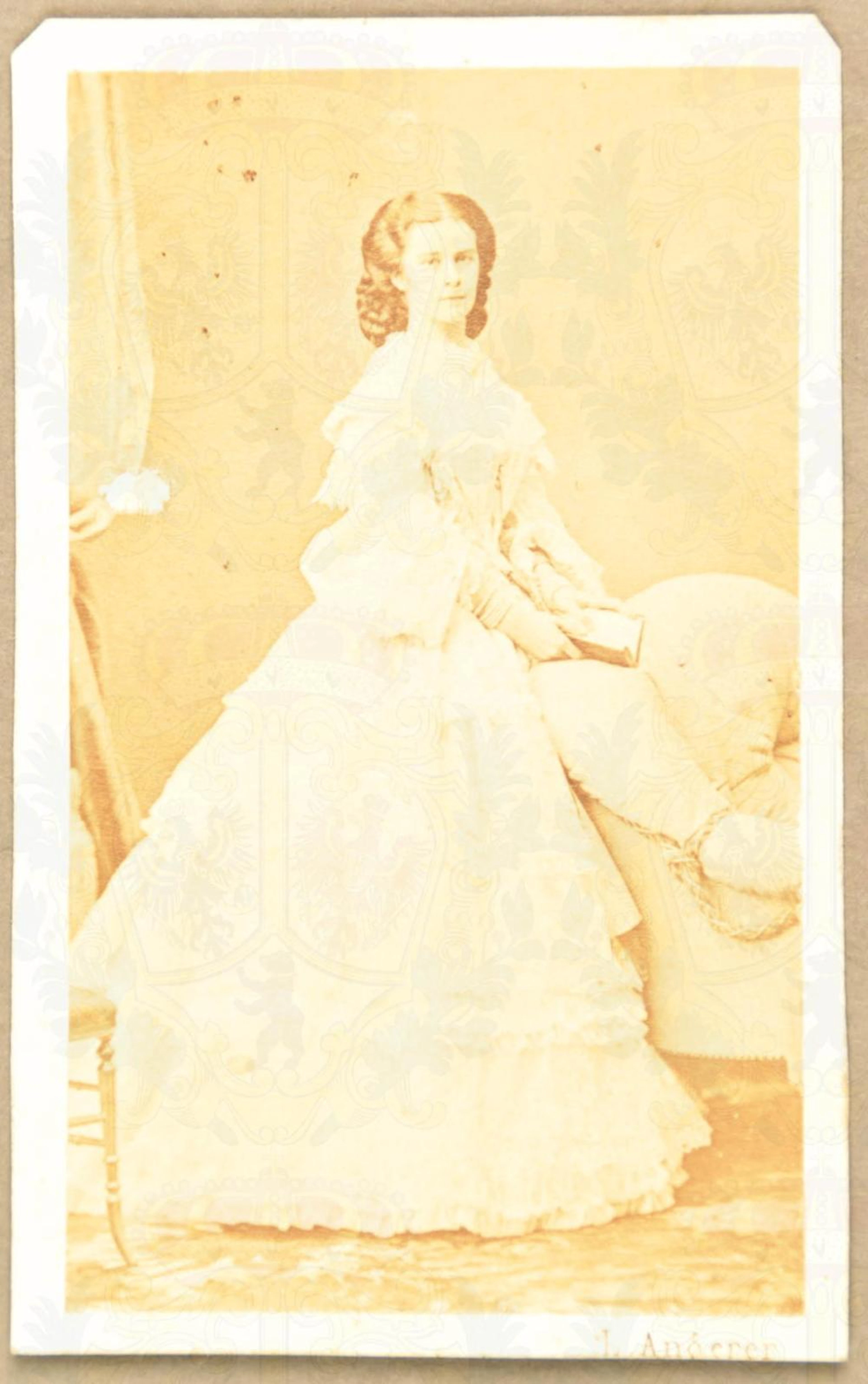 Studio photograph Empress Elisabeth of Austro-Hungary