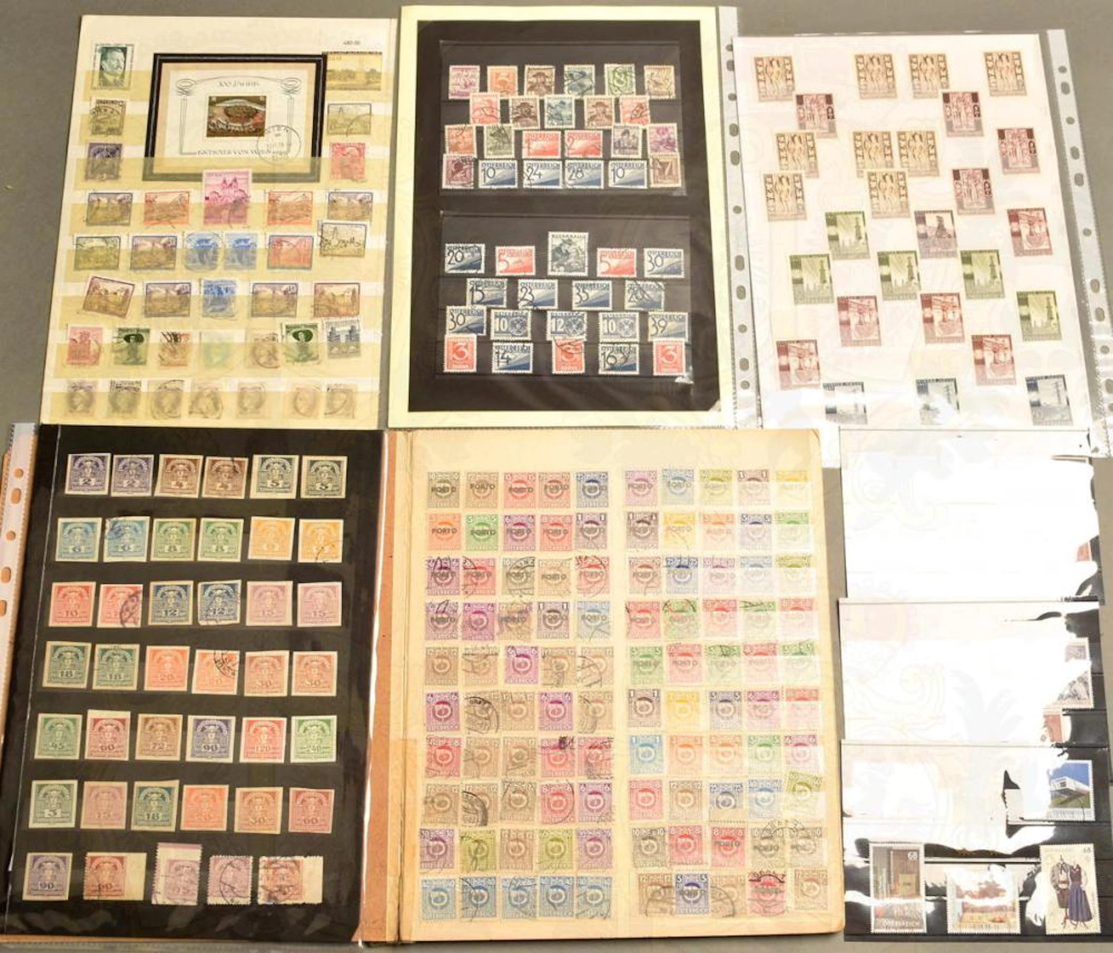 4450 postal stamps Austria 1918-2017