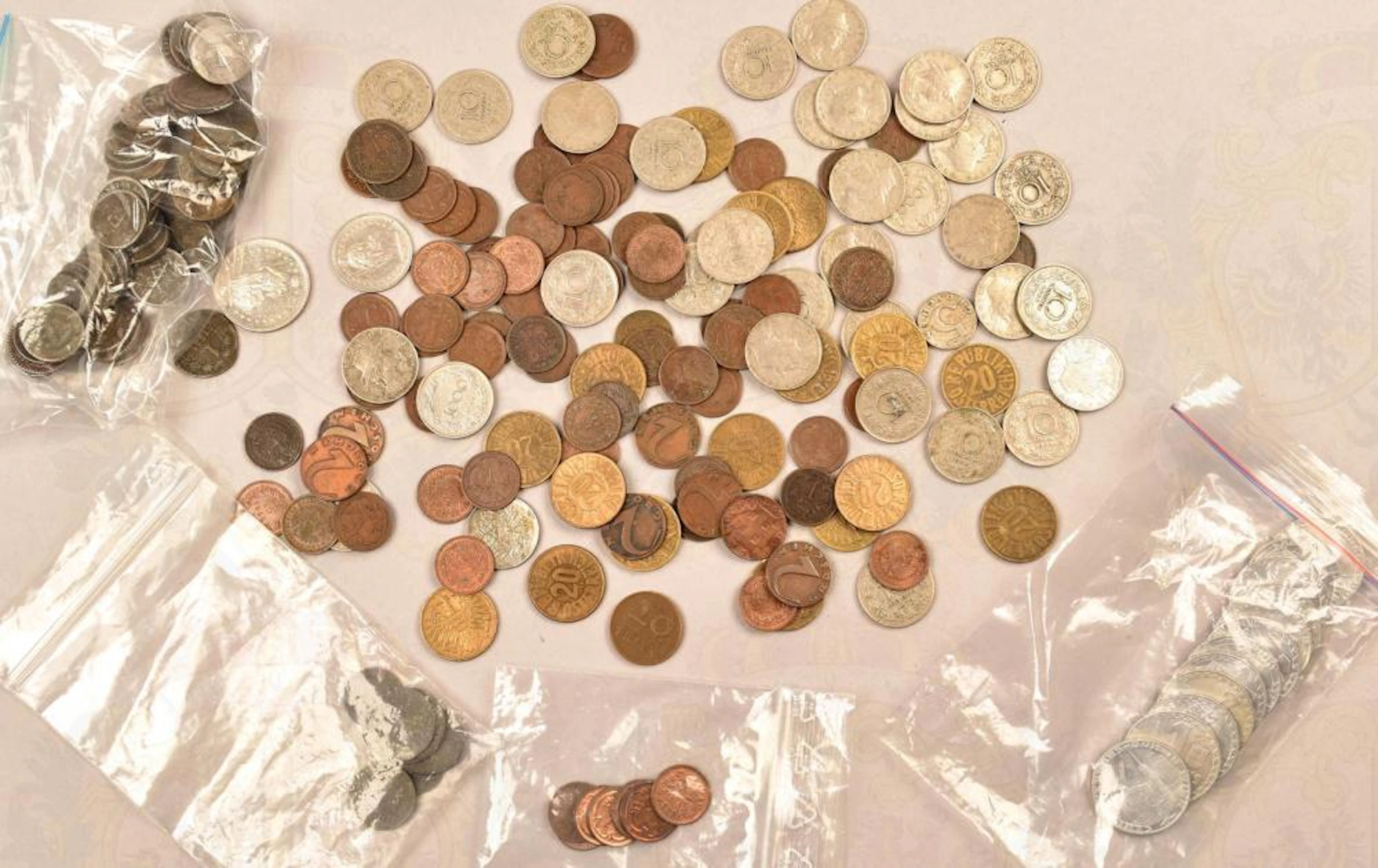 213 coins Austro-Hungary and Republic of Austria