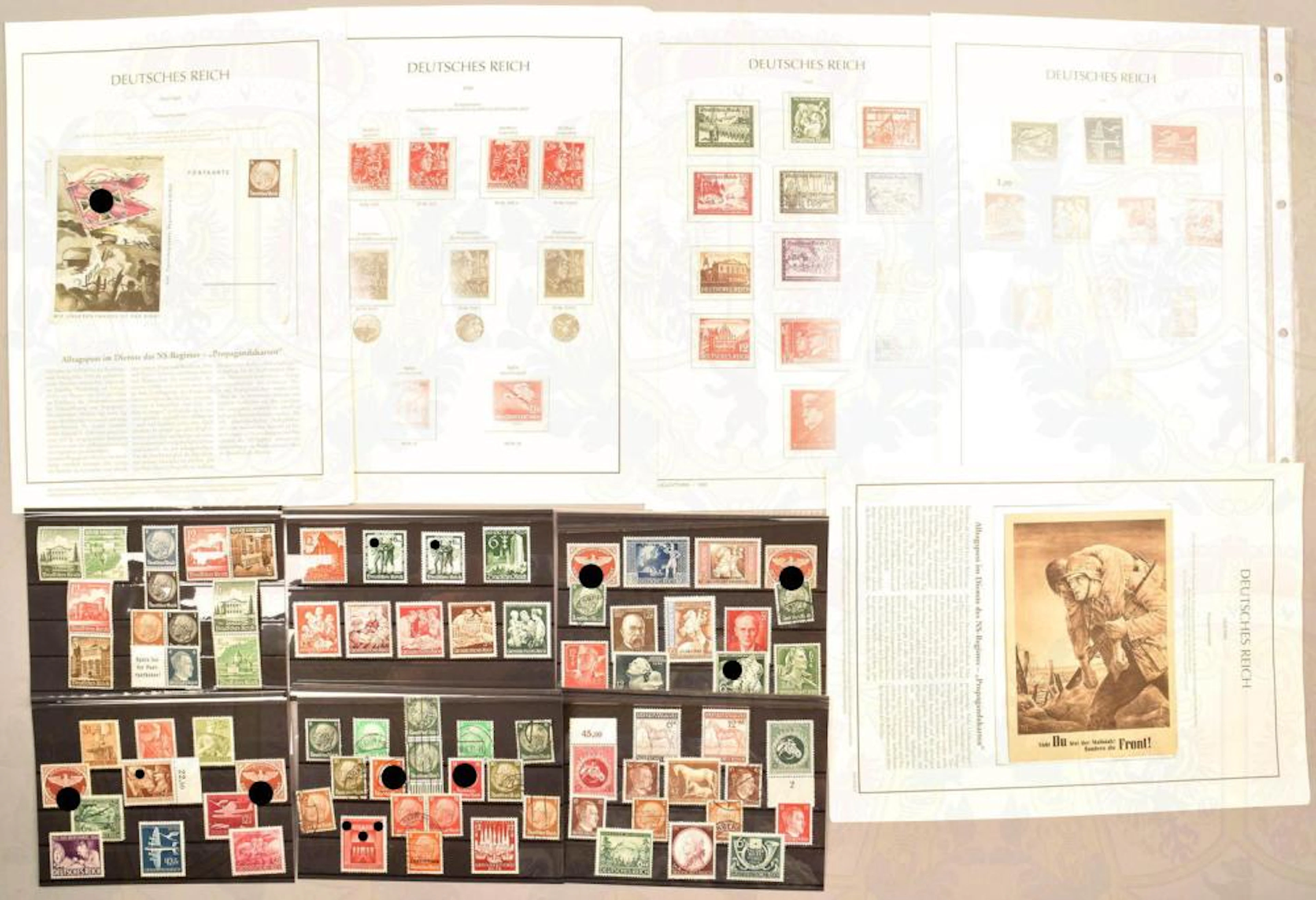 400 postal stamps Third Reich 1935-1944