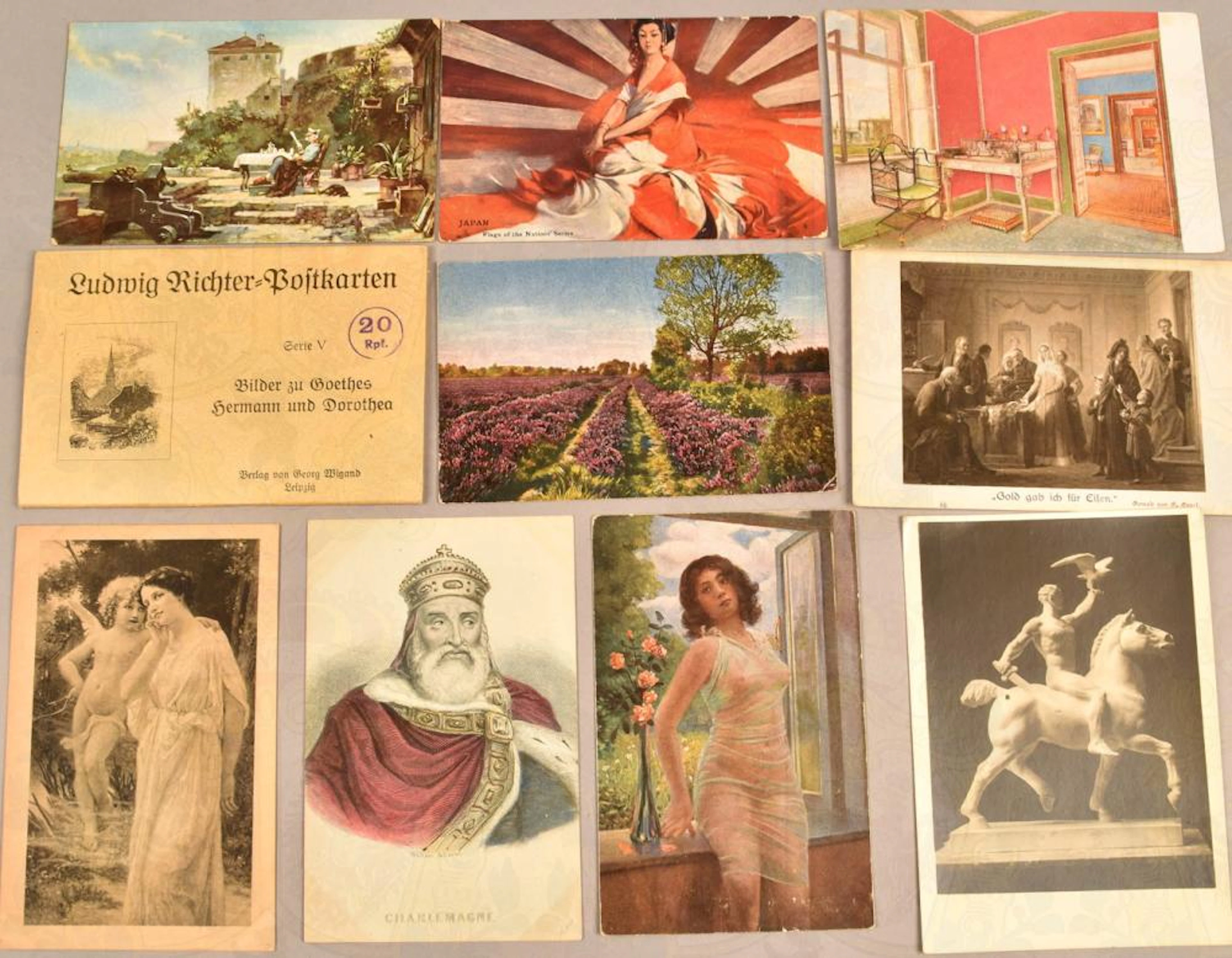 300 Ansichtskarten Kunst 1909-1957 - 300 art postcards