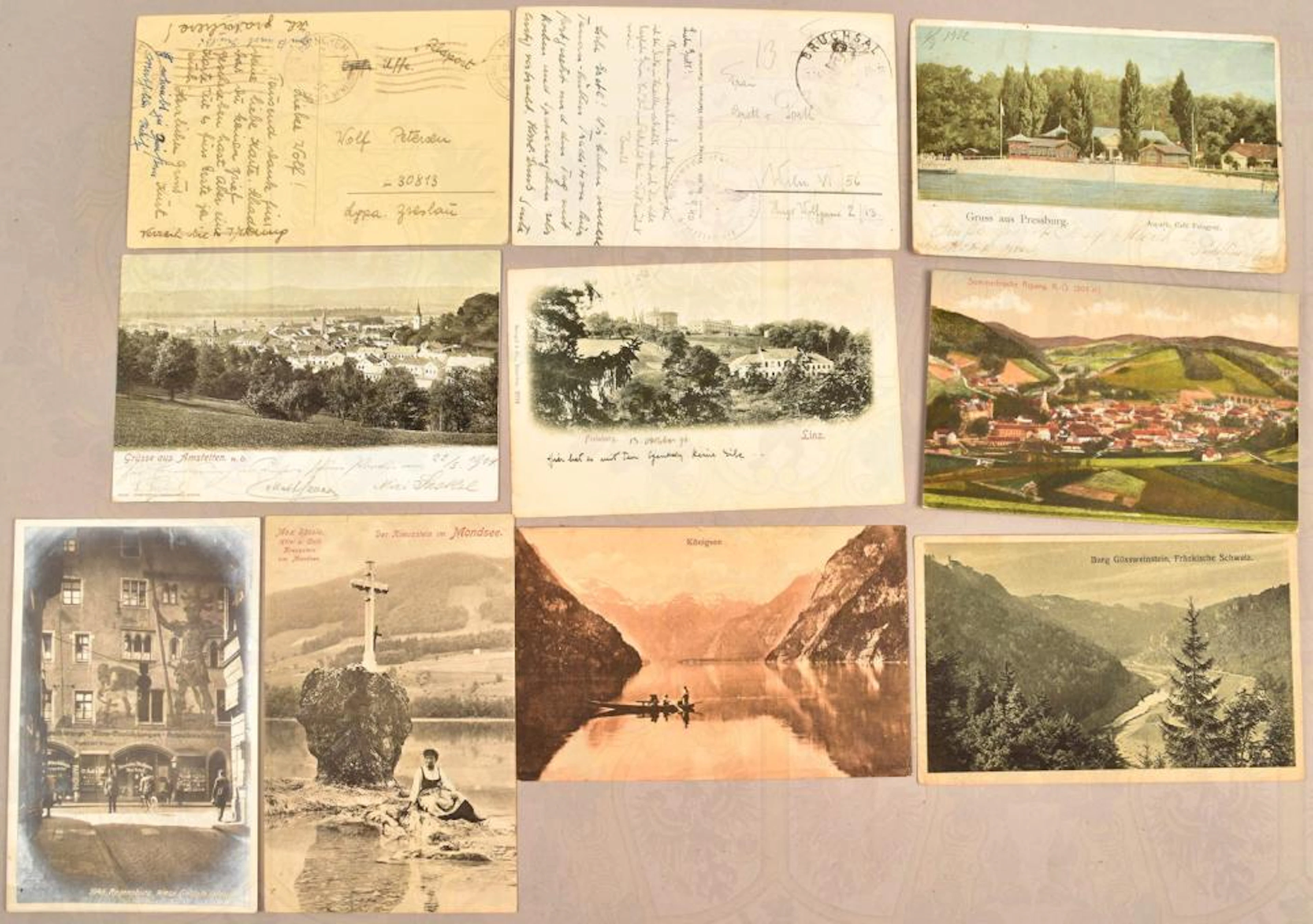 600 Ansichtskarten 1896-1974 - 600 German and Austrian postcards 1896-1974