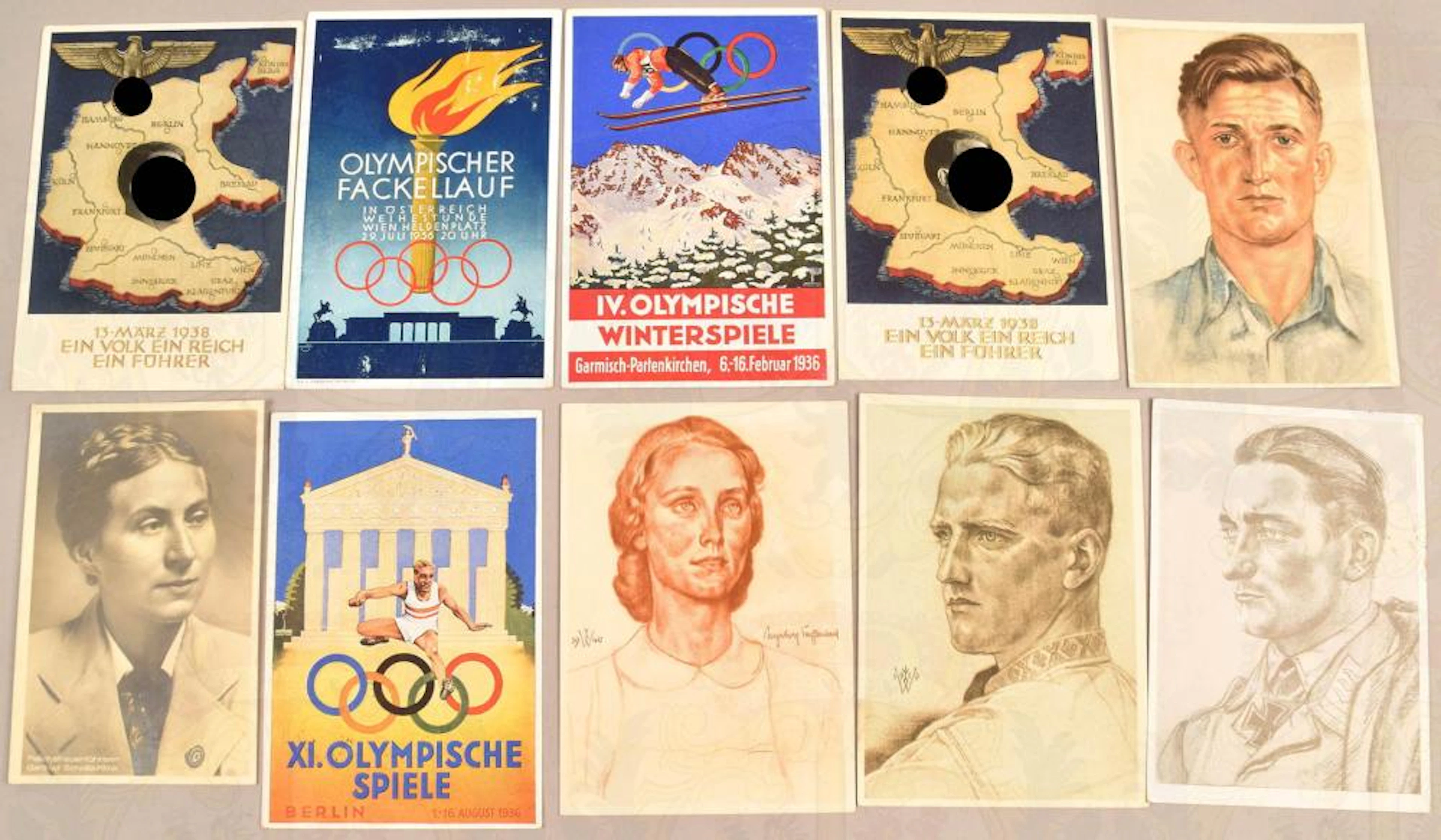 34 AK und Postkarten Drittes Reich 1938-1941 - 34...