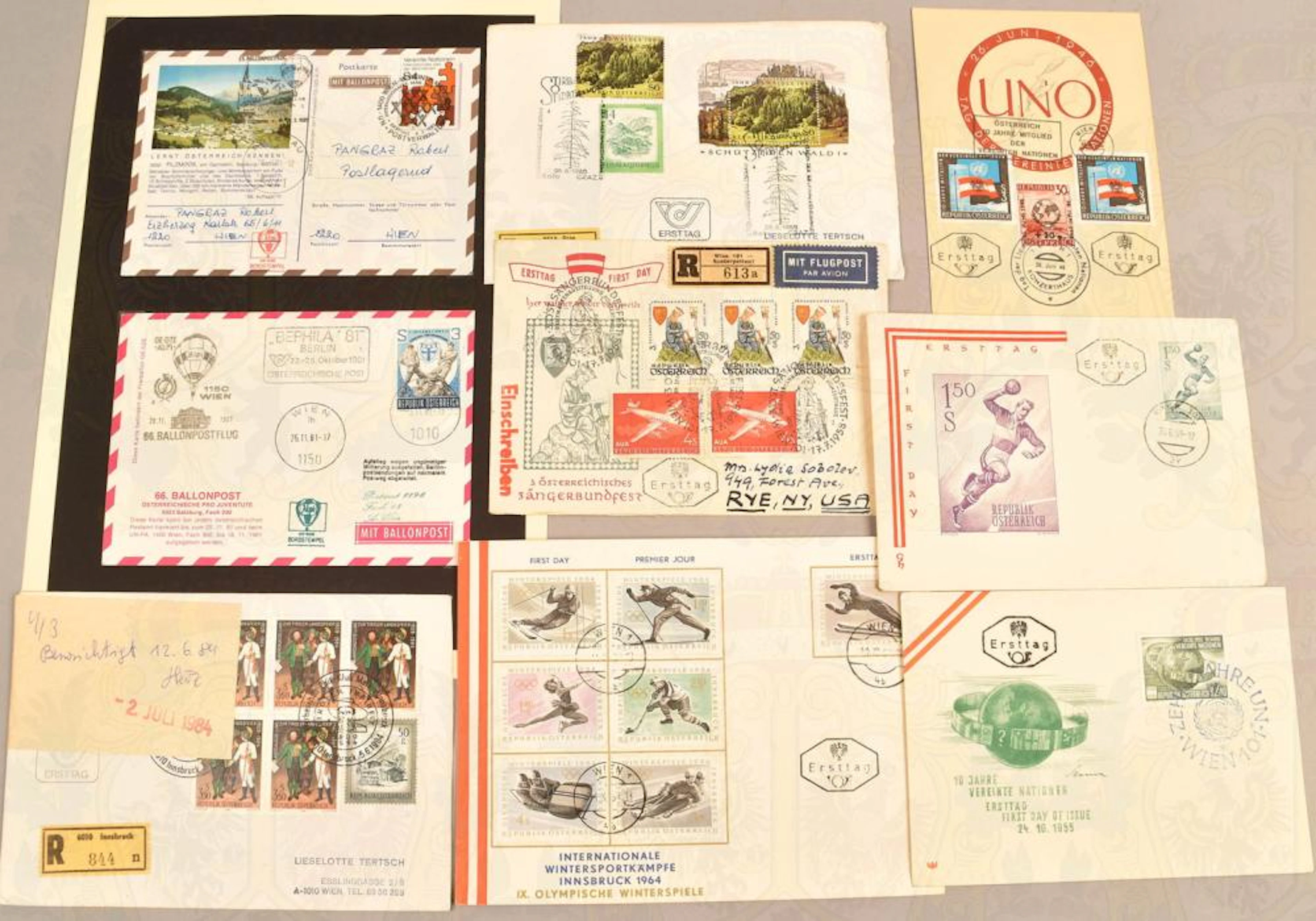 2300 Briefmarken auf Ersttags- und Sammlerbriefen - 2300...