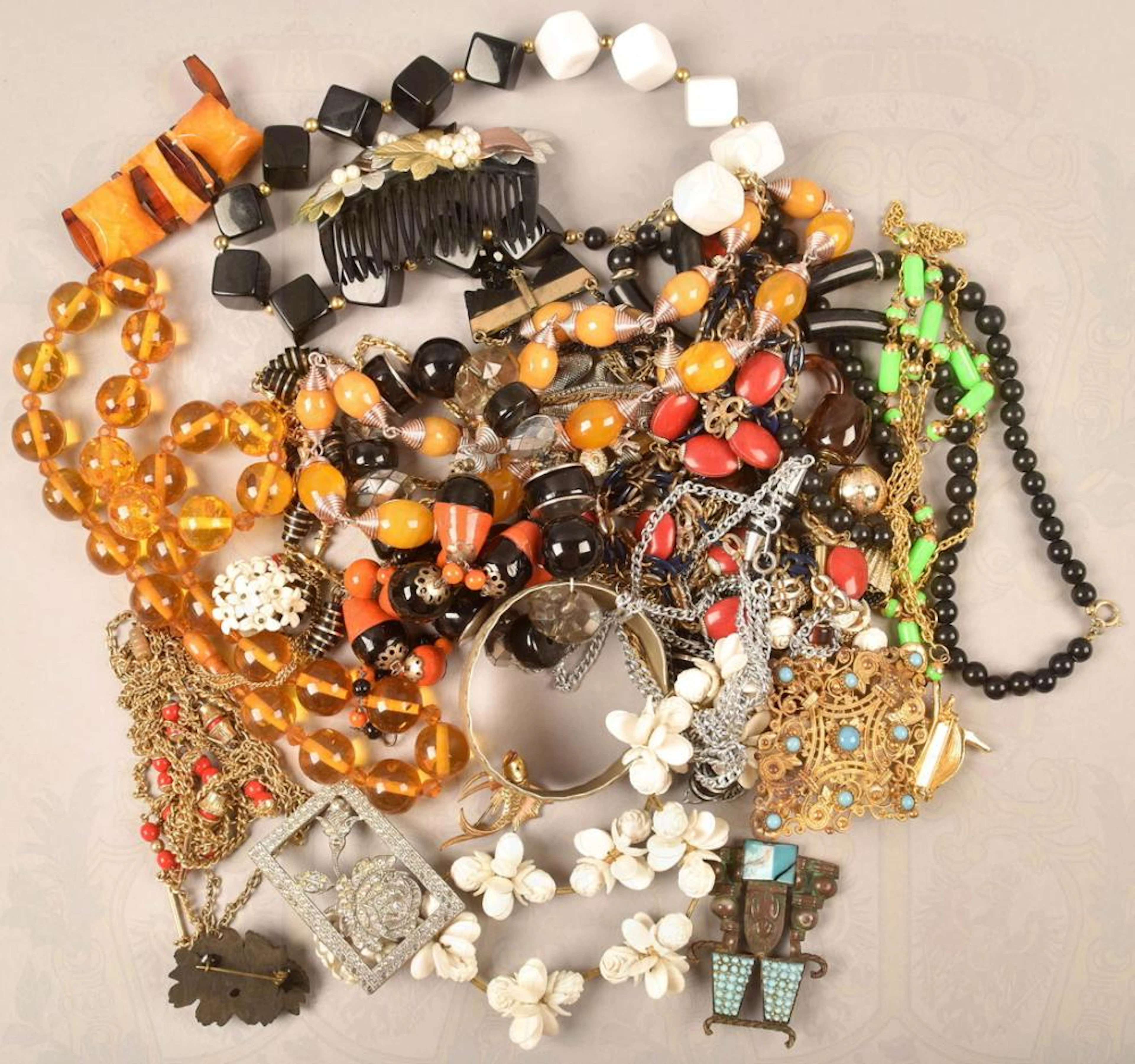 KONVOLUT MODE-SCHMUCK COLLECTION OF COSTUME JEWELLERY