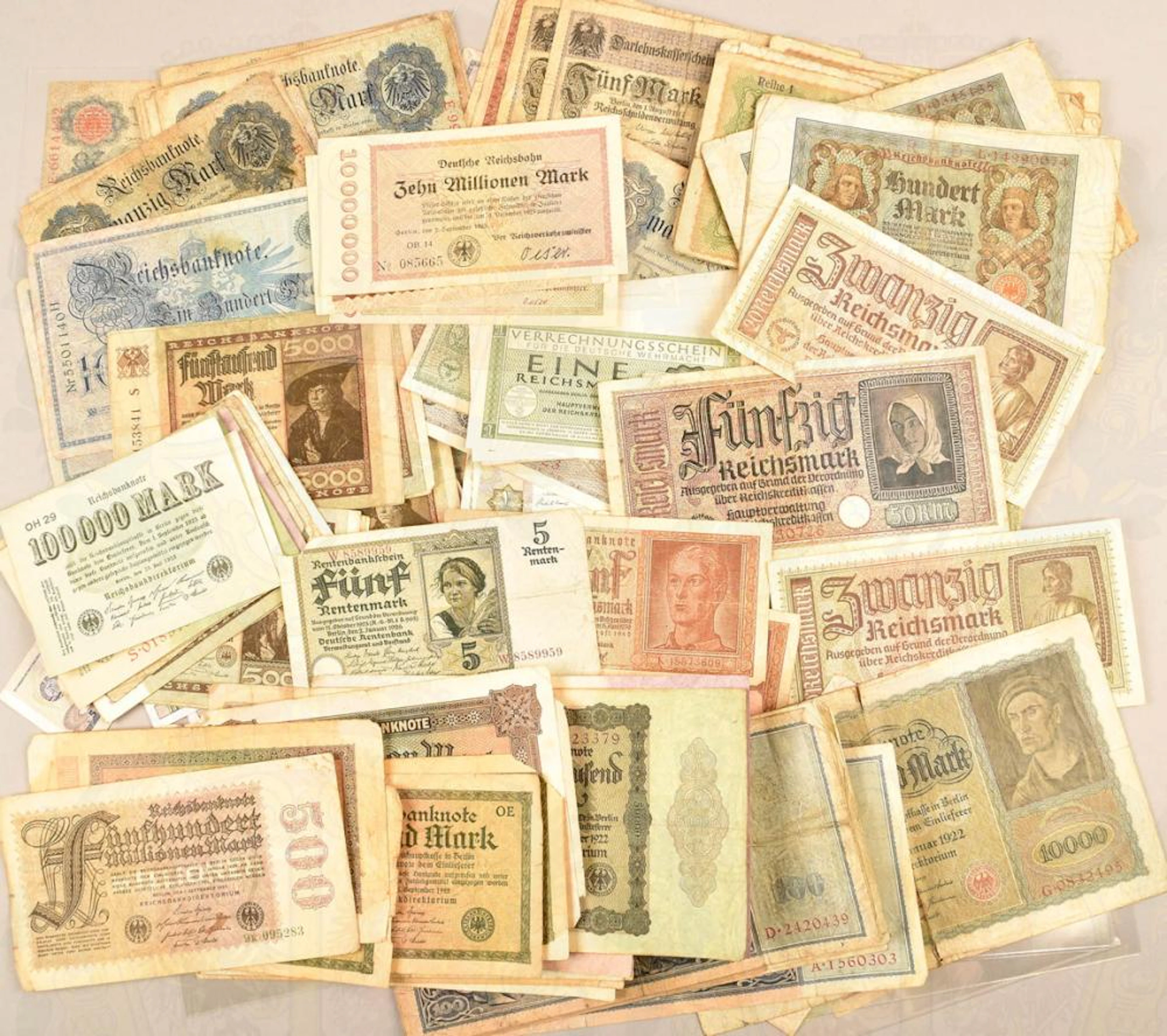 SAMMLUNG 200 GELDSCHEINE DEUTSCHES REICH COLLECTION OF...