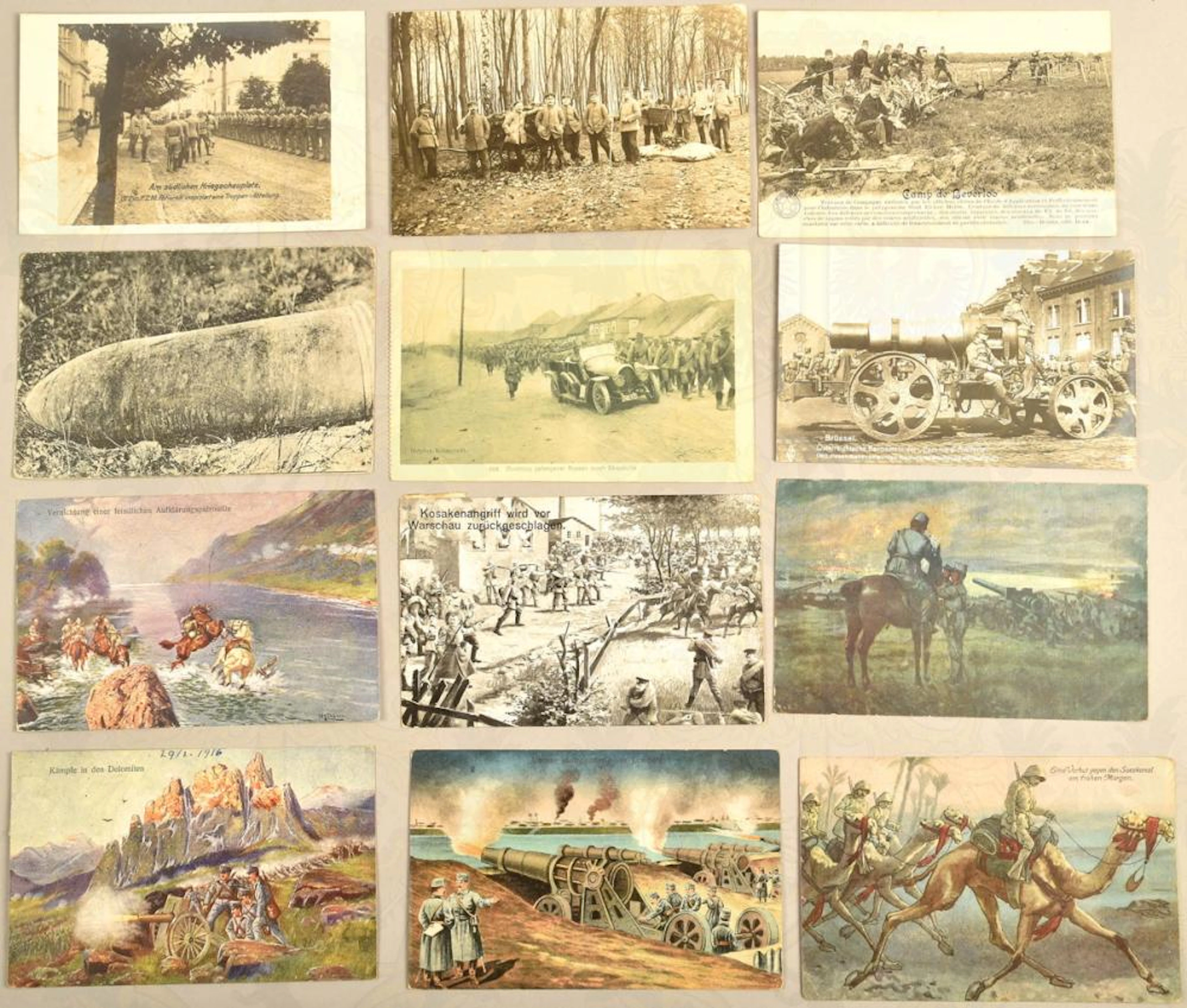 120 AK UND FOTOS 1. WELTKRIEG 120 PHOTOGRAPHS AND POSTCARDS WORLD WAR I