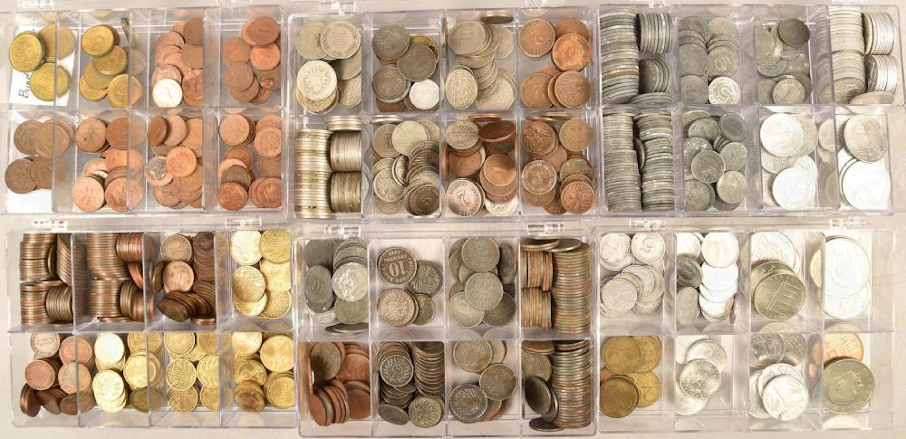 SAMMLUNG 1055 MÜNZEN DEUTSCHLAND COLLECTION OF COINS GERMAN REICH 1874-1944