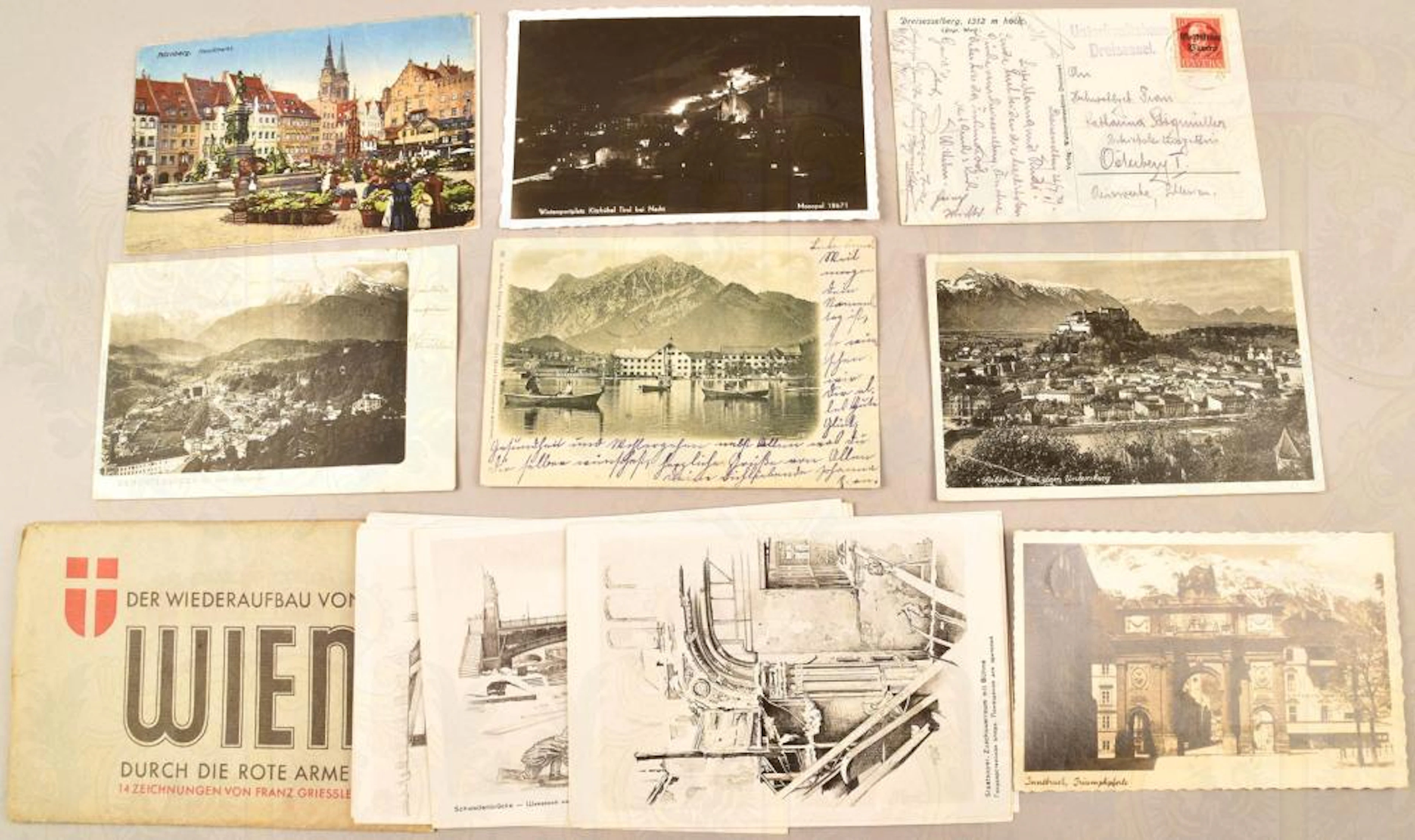 870 Ansichtskarten Deutschland und Österreich 1902-1957...