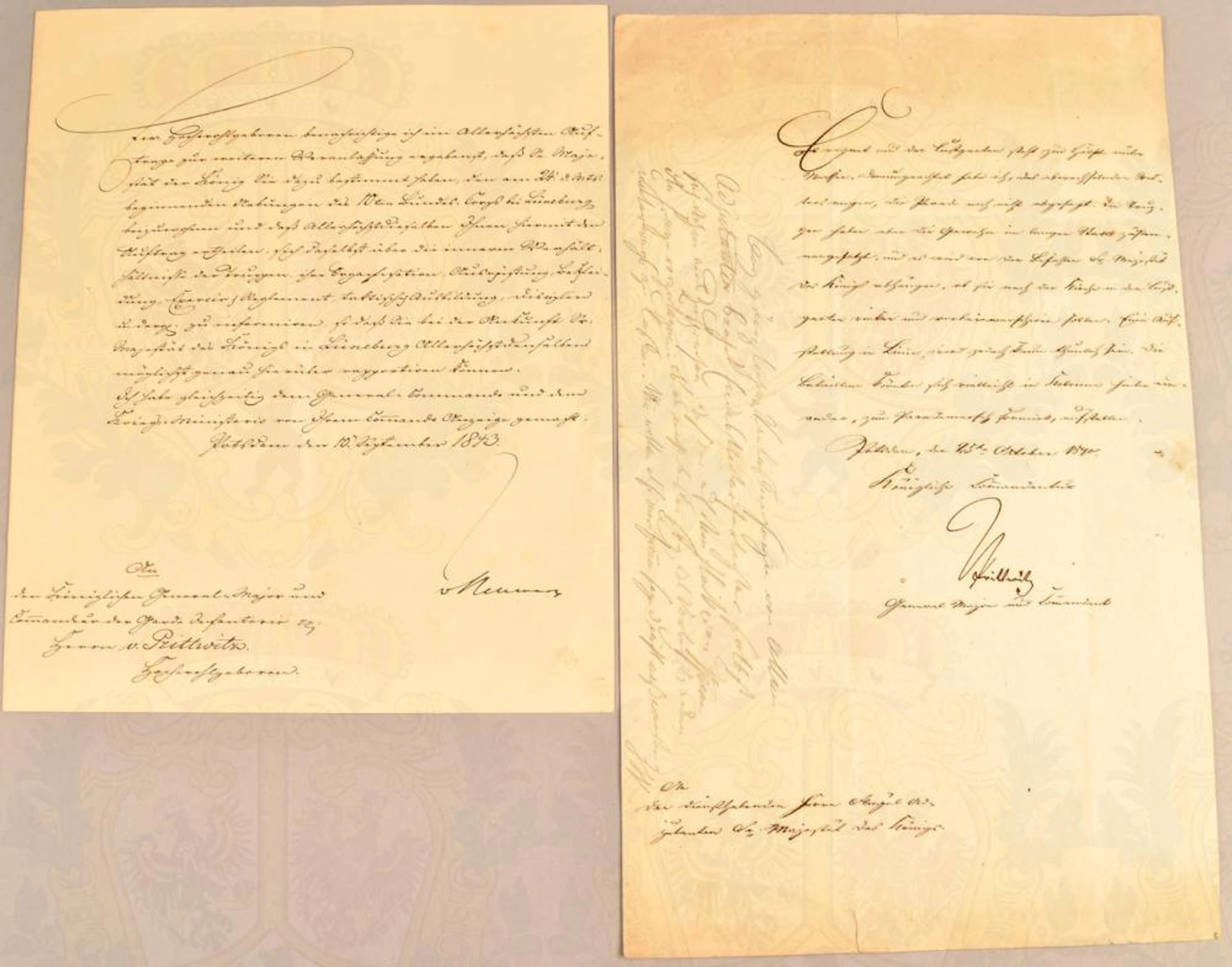 von Prittwitz, Karl Original signature General Karl von Prittwitz