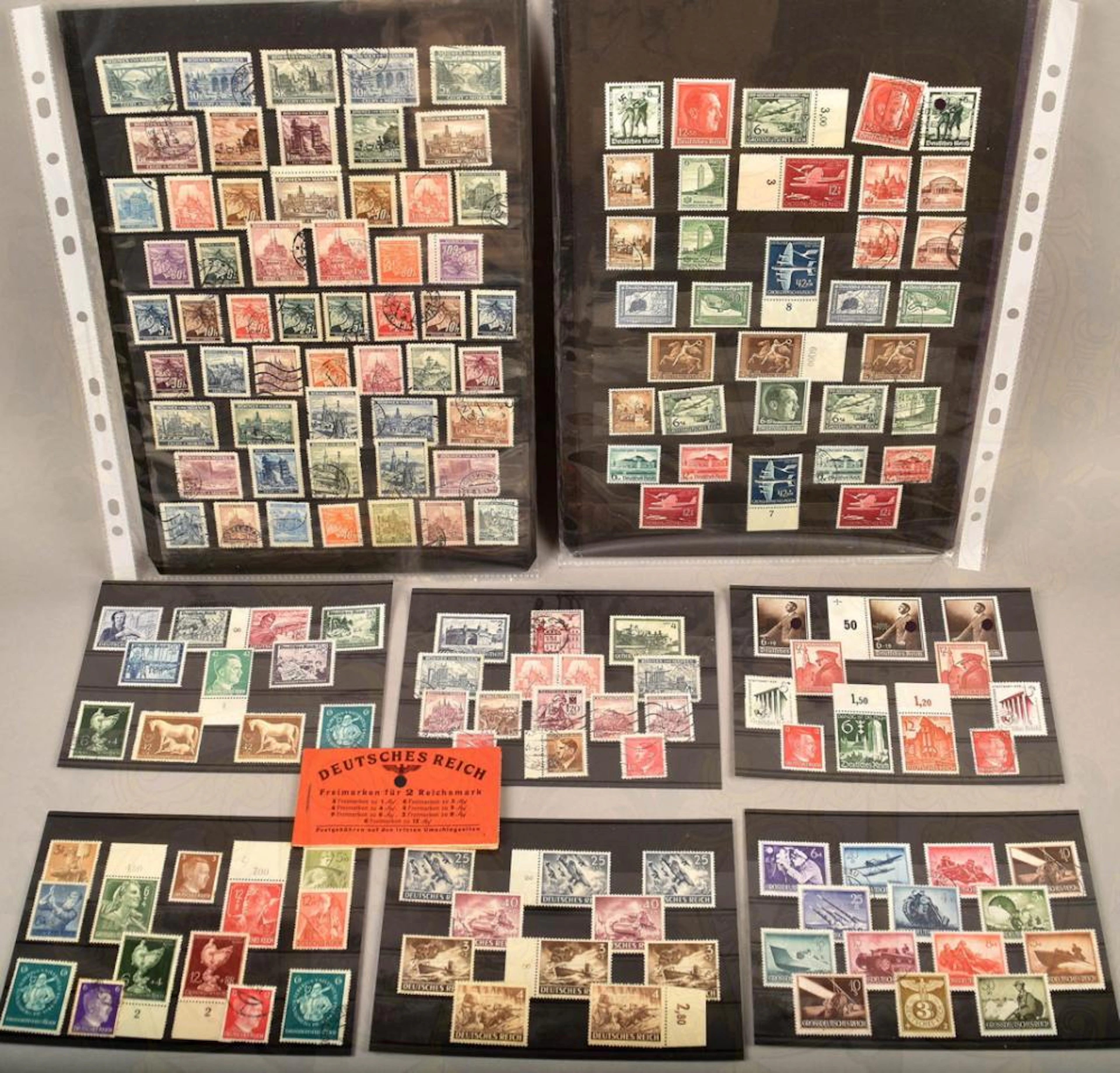 820 Briefmarken Drittes Reich 1933-1943 820 postage stamps Third Reich 1933-1943