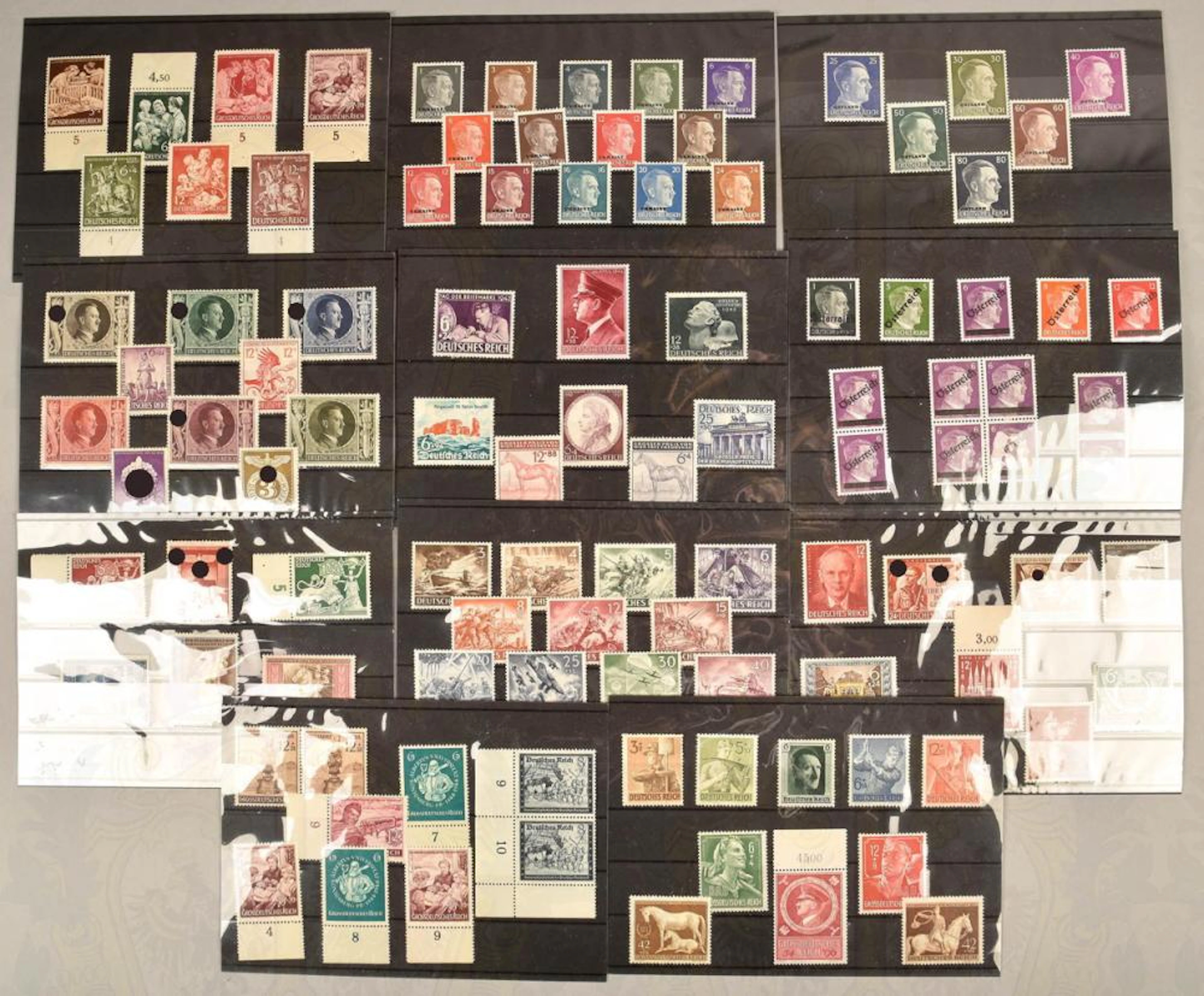 570 Briefmarken Drittes Reich 1941-1944 570 postage stamps Third Reich 1941-1944