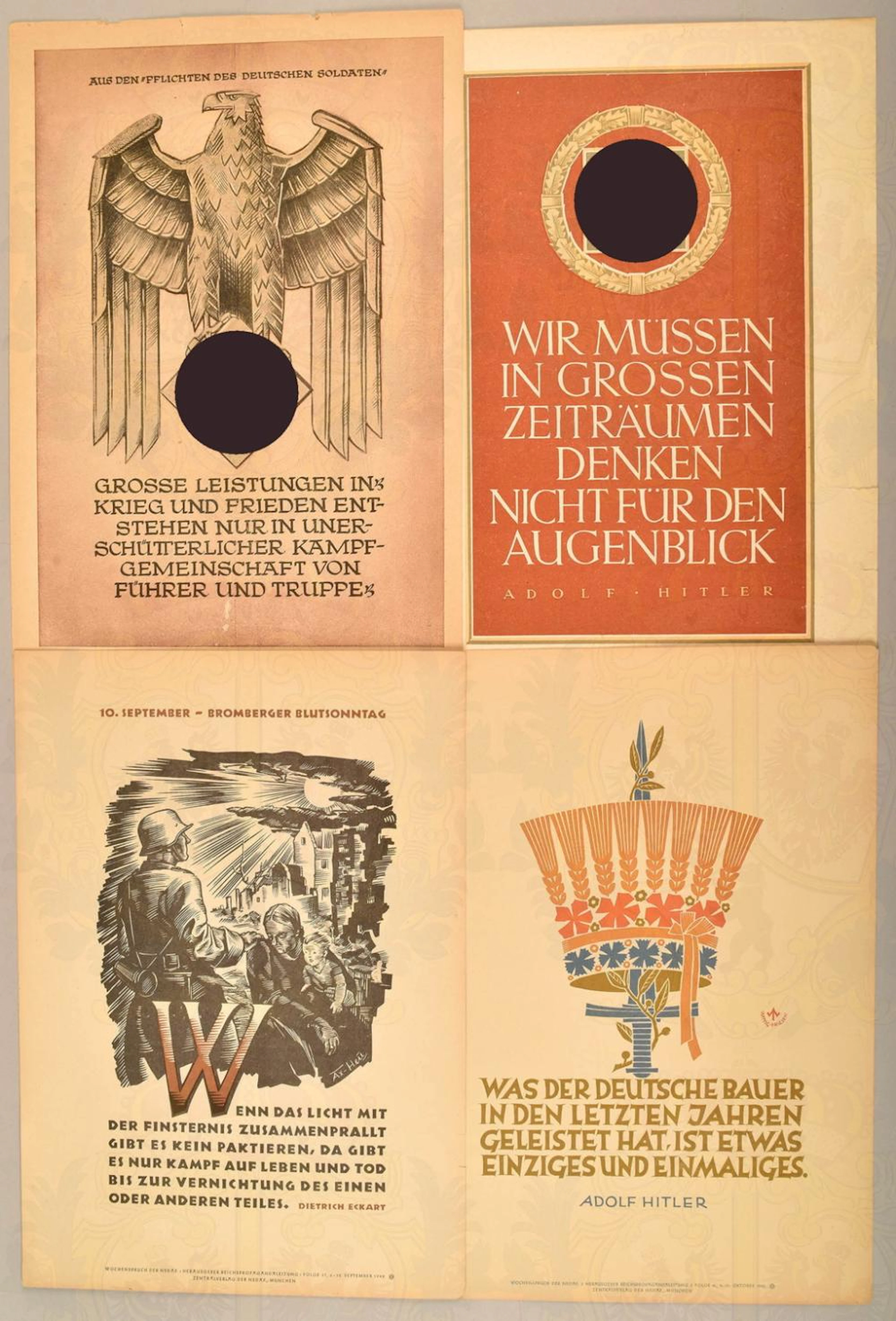 31 Wochensprüche der NSDAP 1941-1943 31 weekly paroles NSDAP 1941-1943