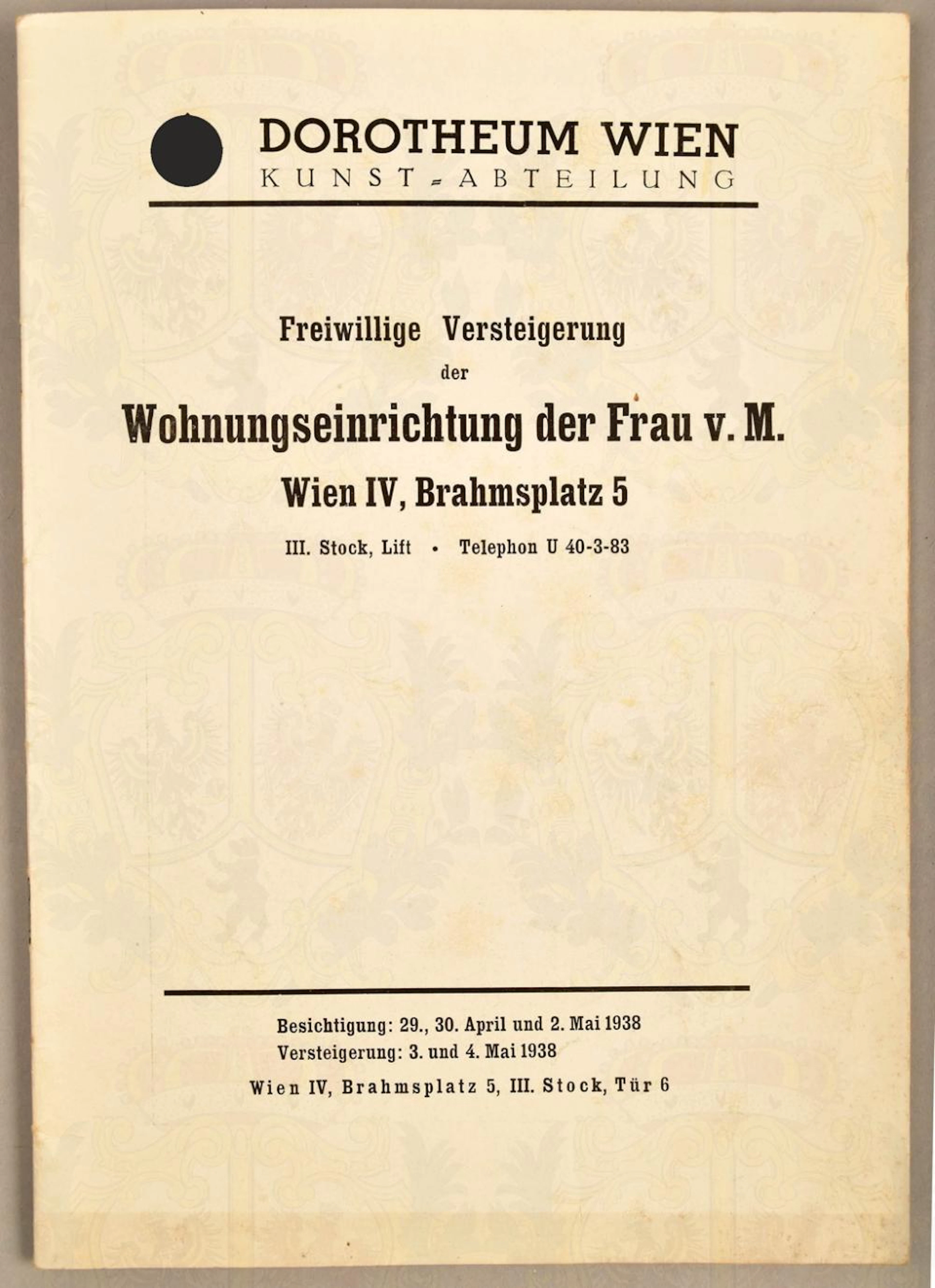 Auktionskatalog Dorotheum Wien - Kunst-Abteilung