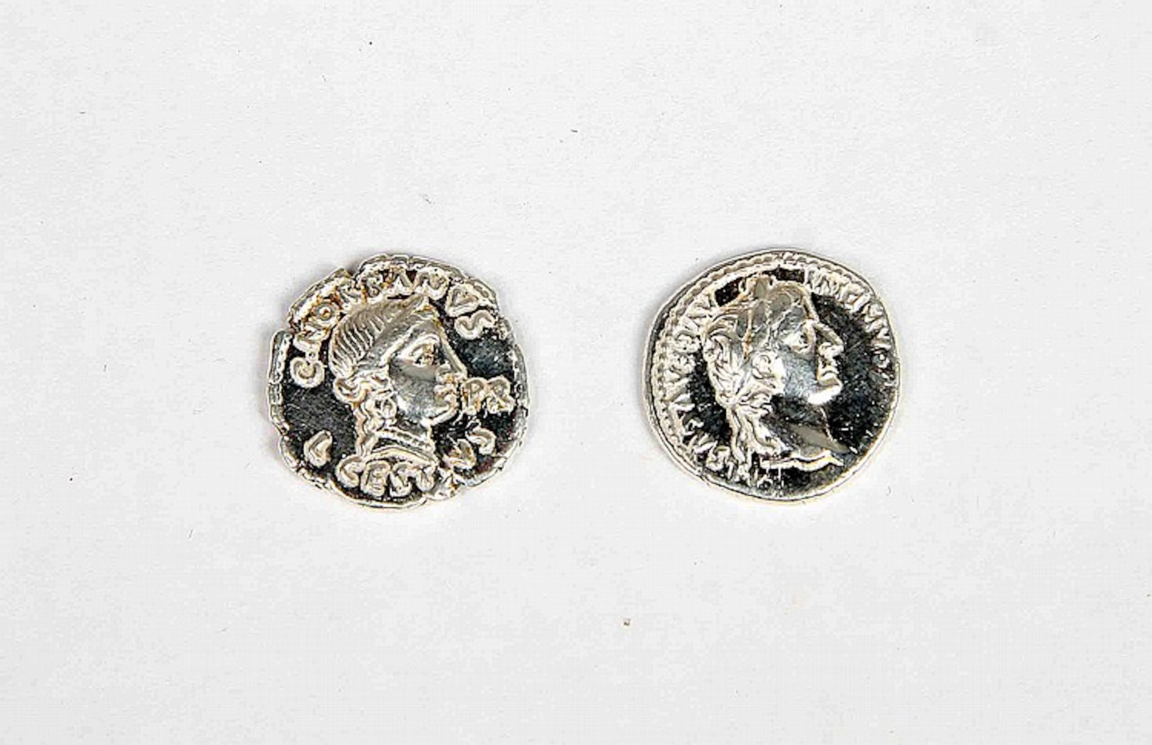 TWO IBERIAN-ROMAN SILVER COINS