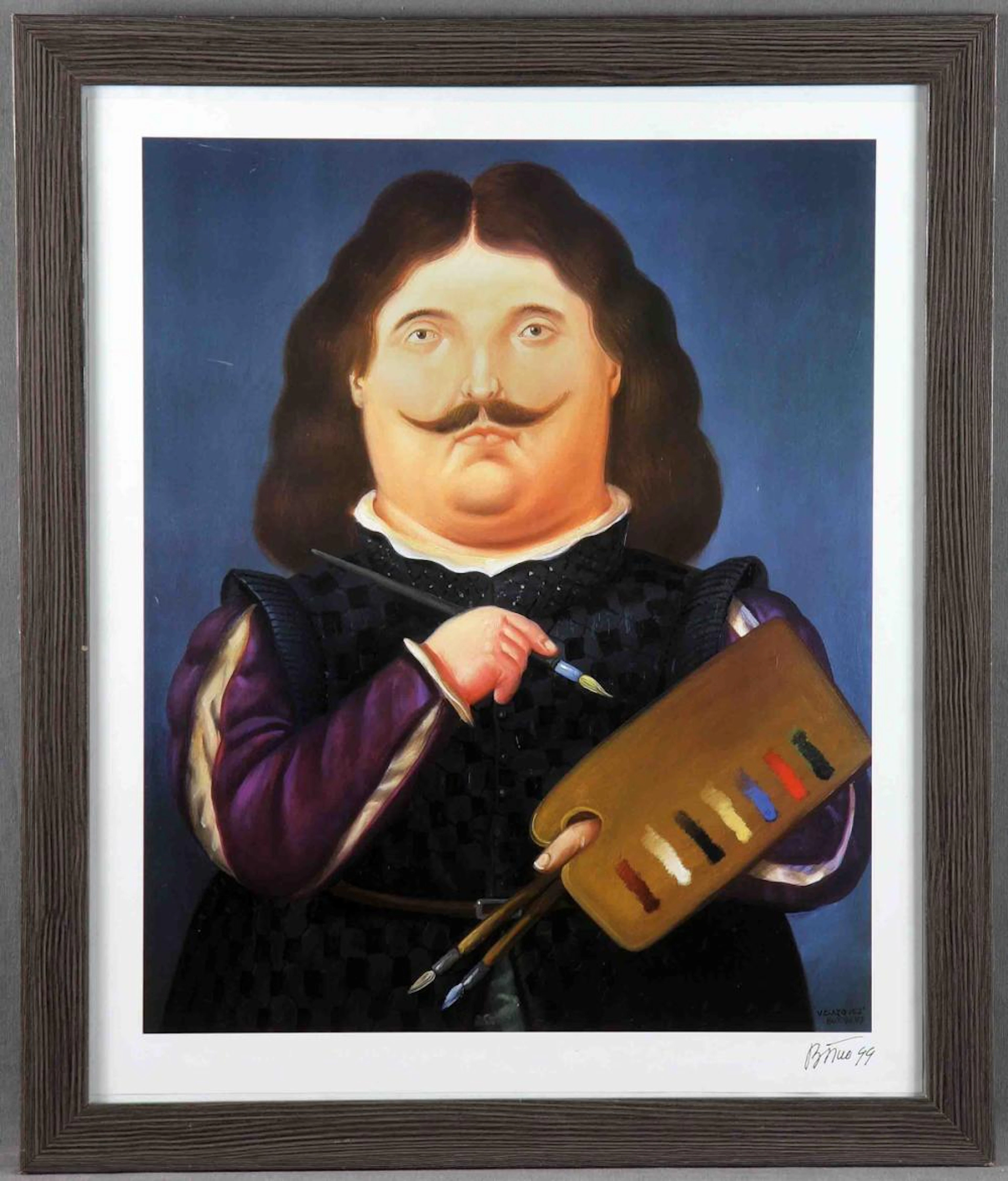 BOTERO, FERNANDO (1932) Velázquez. Litografía offs