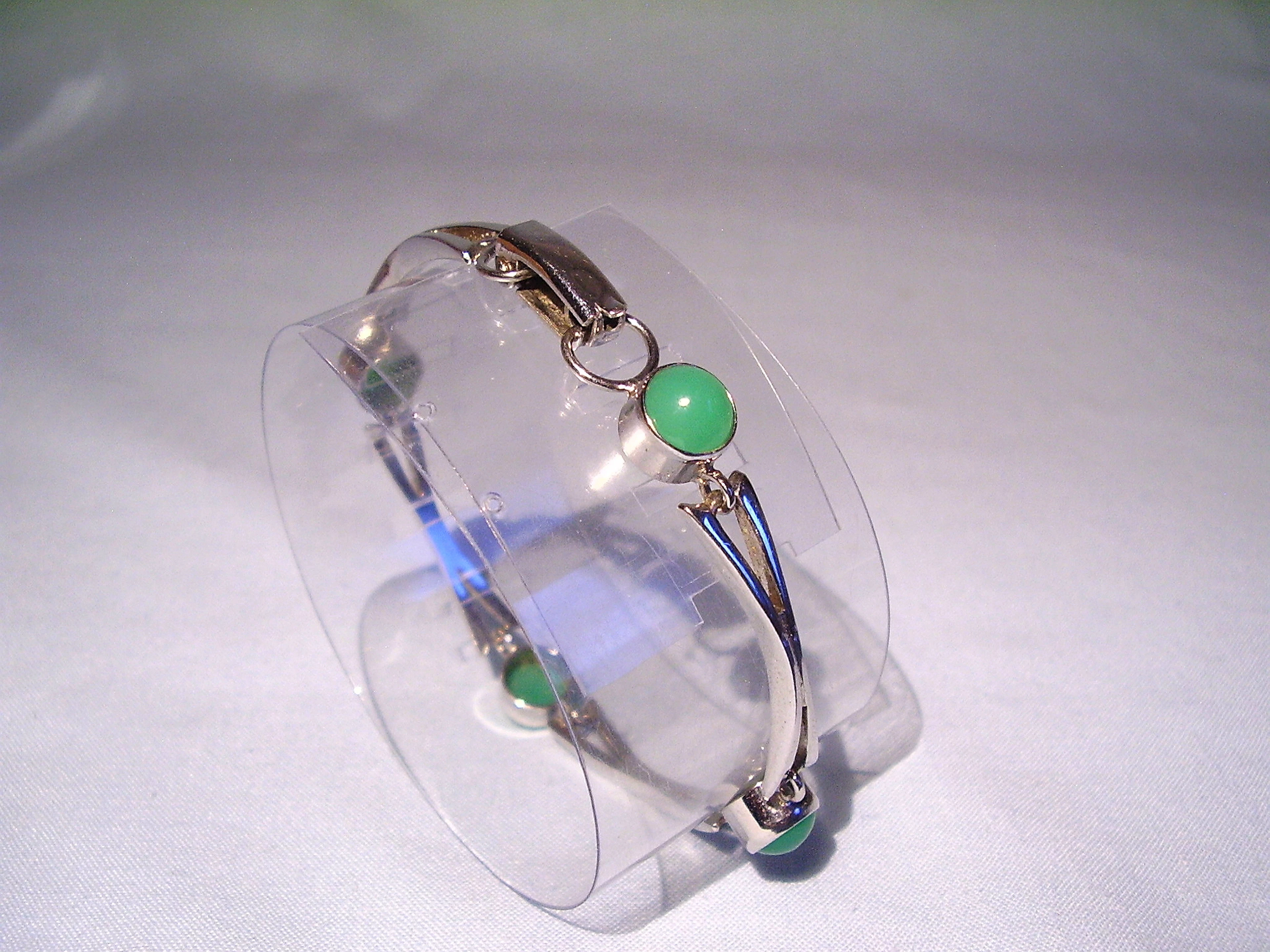 CHRYSOPRAS ARMBAND Silber 835.