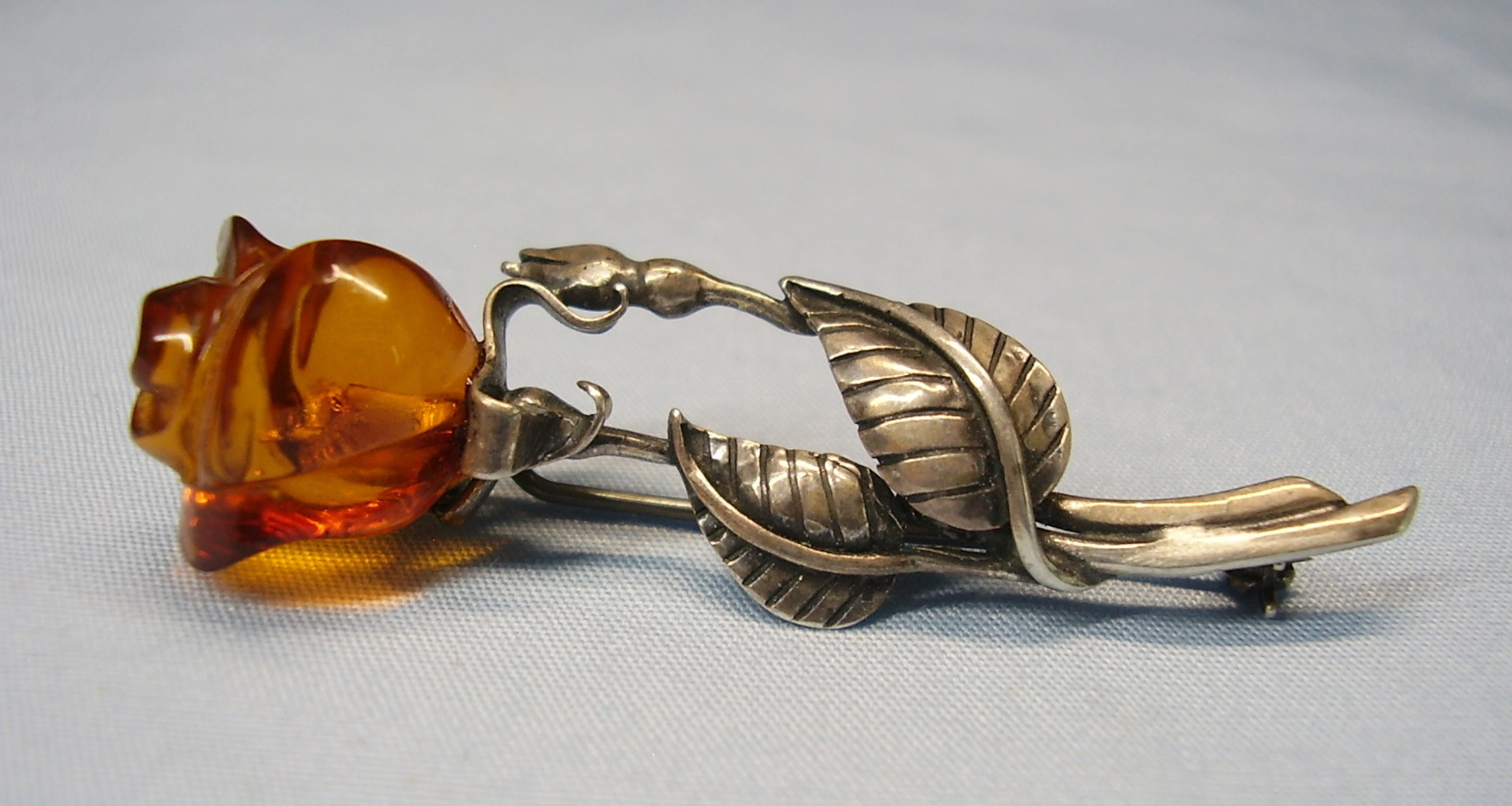 BERNSTEIN BROSCHE SILBER 800.