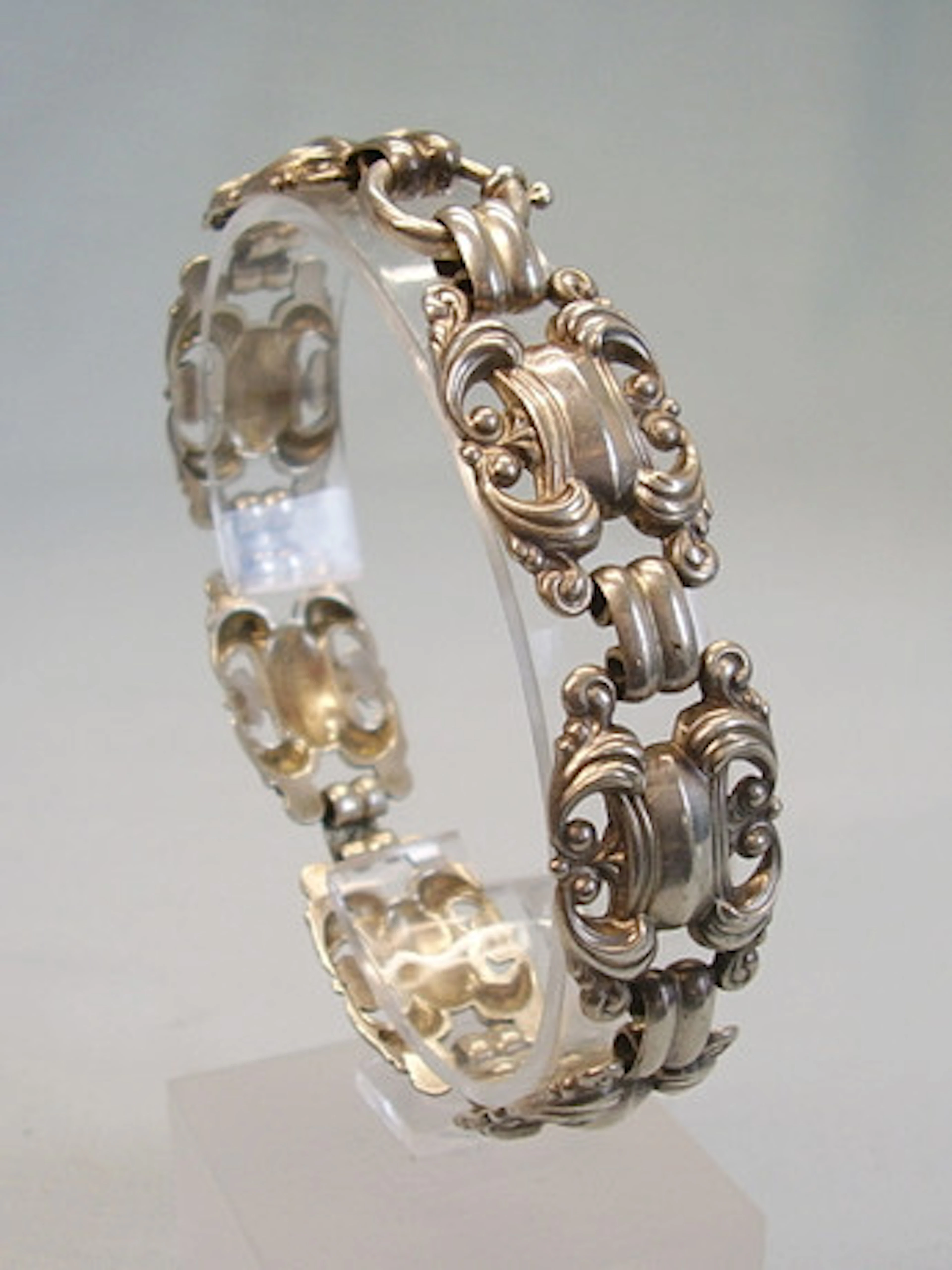 ART DECO ARMBAND SILVER 835 LAURIN SMYCKEN.
