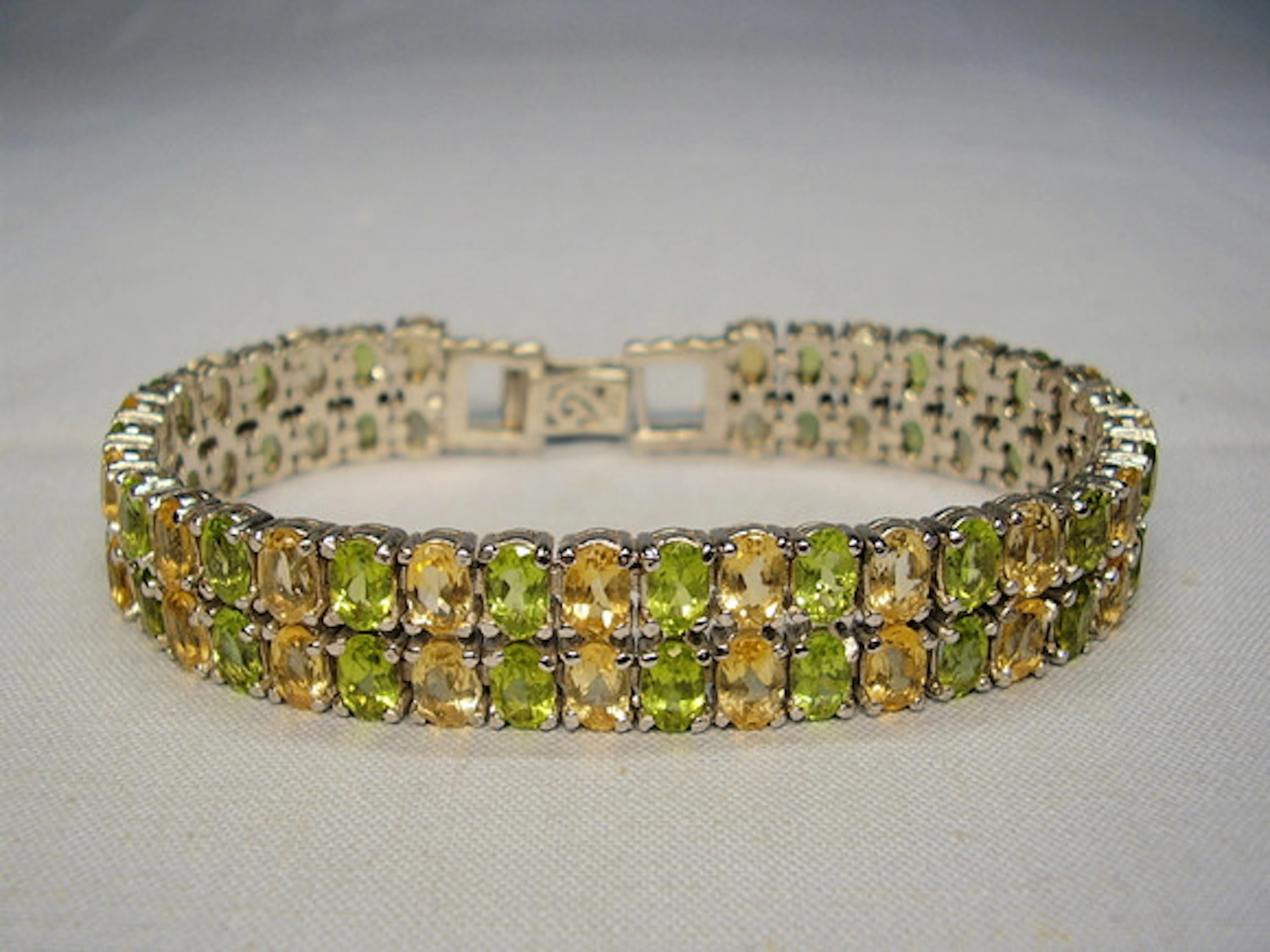 CITRINE - PERIDOT ARMBAND ädelstenar.
